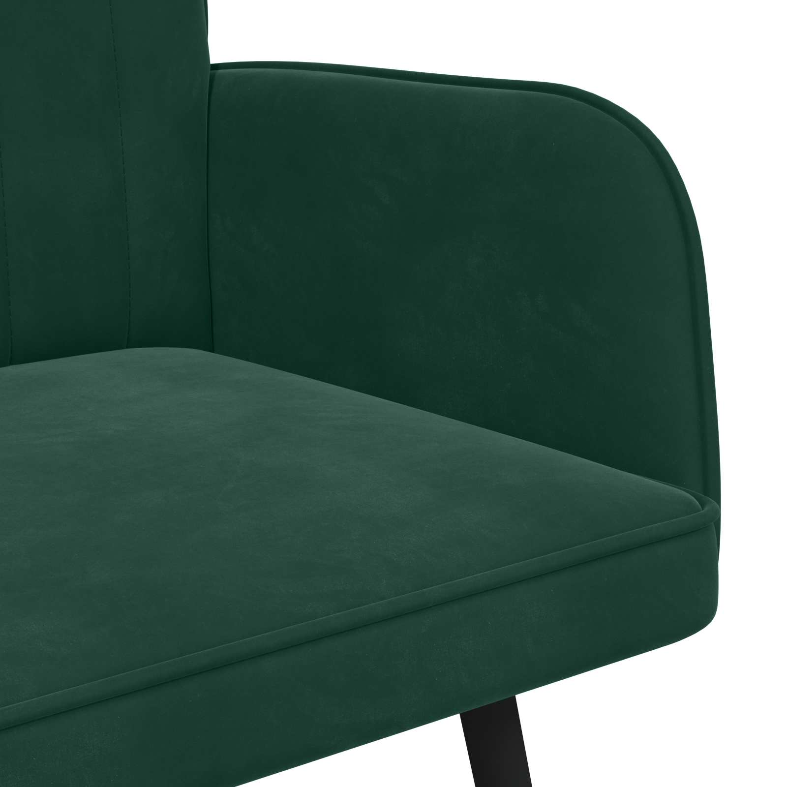 vidaXL Sofa dwuosobowa Ciemnozielony 115 x 61 x 87 cm Welur