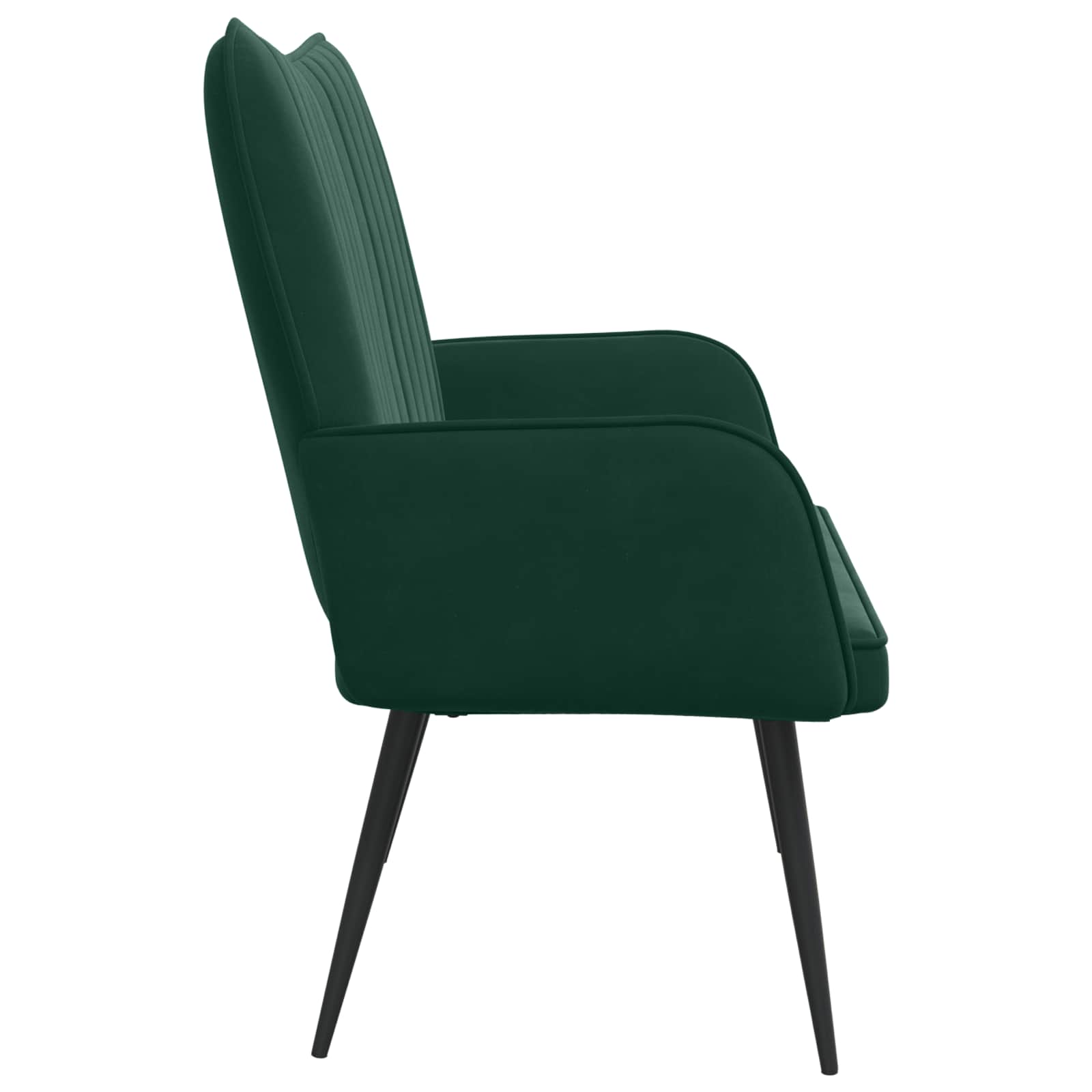 vidaXL Sofa dwuosobowa Ciemnozielony 115 x 61 x 87 cm Welur
