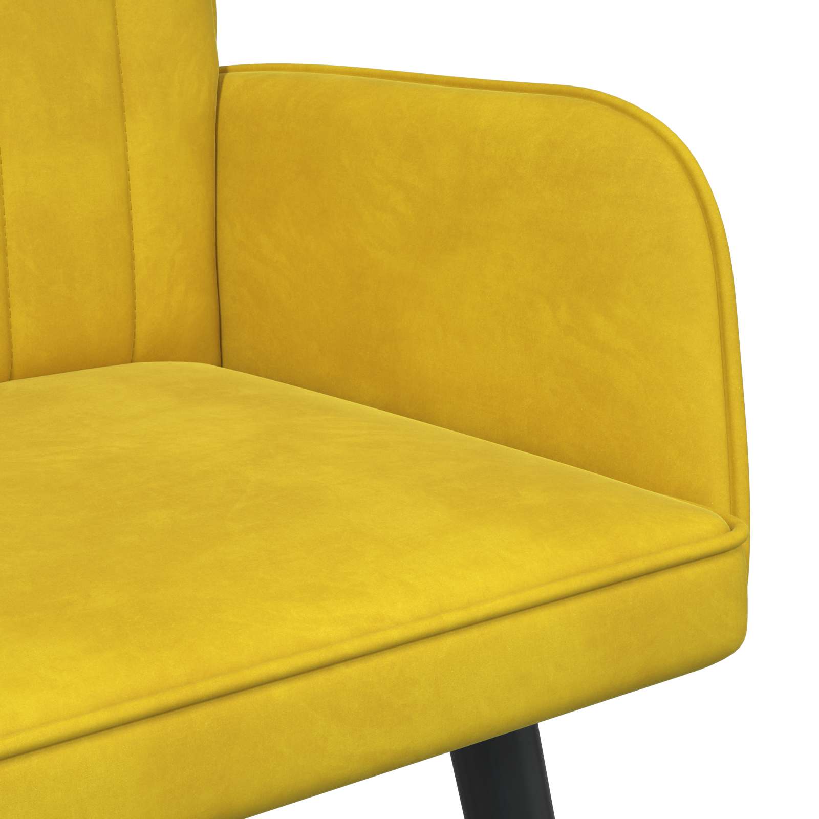 vidaXL Sofa dwuosobowa żółty 115 x 61 x 87 cm Welur