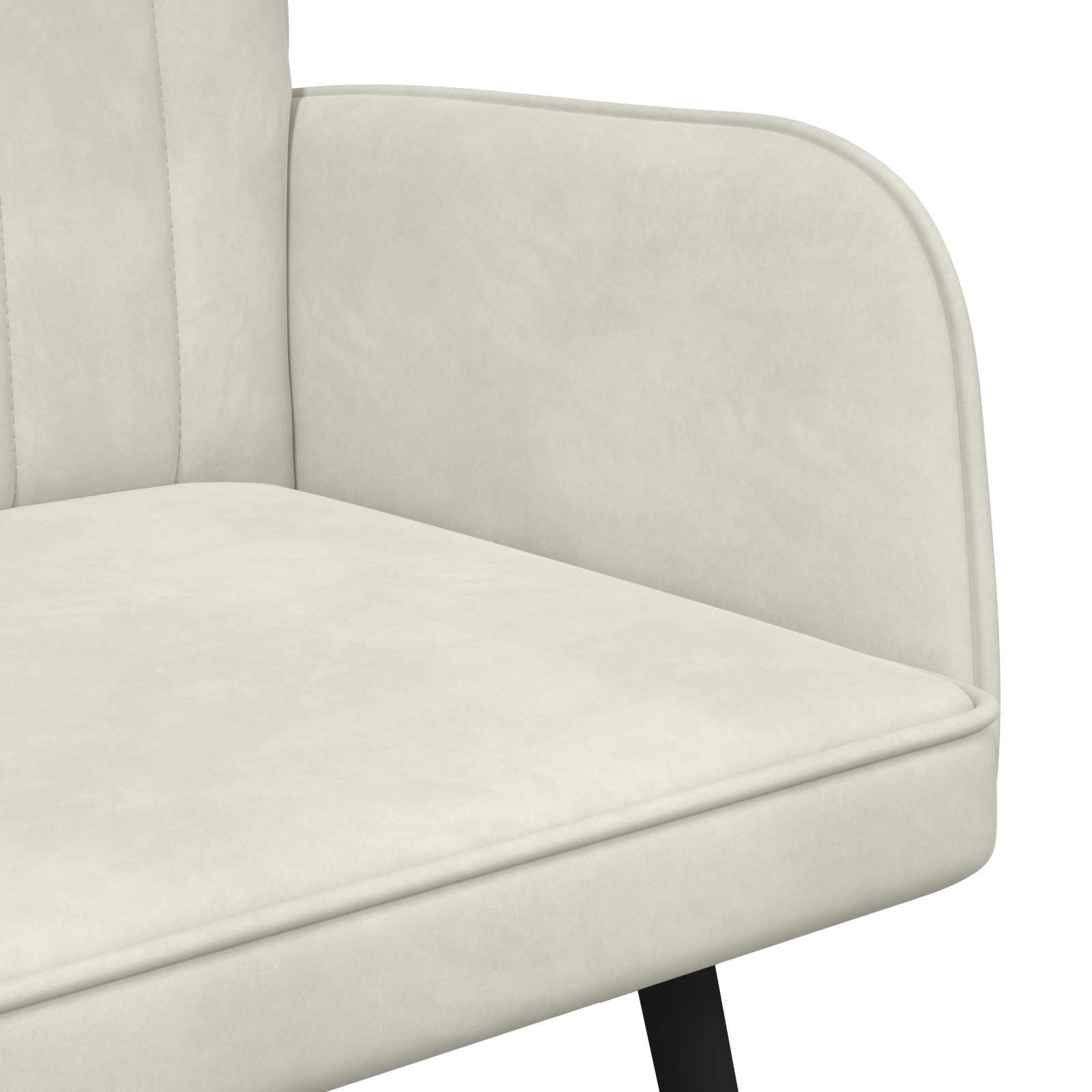 vidaXL Sofa dwuosobowa kremowy 115 x 61 x 87 cm Welur