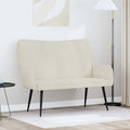 vidaXL Sofa dwuosobowa kremowy 115 x 61 x 87 cm Welur