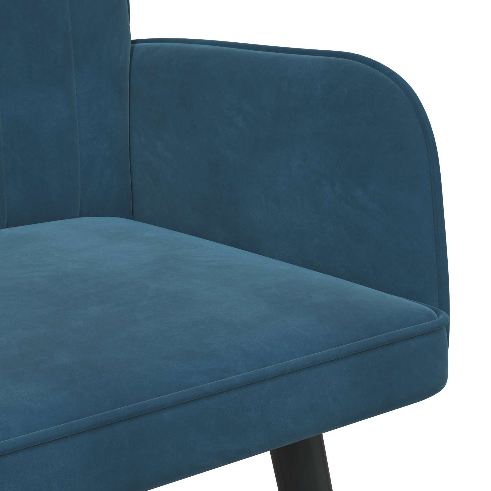 vidaXL Sofa dwuosobowa niebieski 115 x 61 x 87 cm Welur