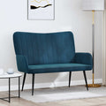 vidaXL Sofa dwuosobowa niebieski 115 x 61 x 87 cm Welur