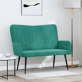 vidaXL Sofa dwuosobowa Turkusowy 115 x 61 x 87 cm Welur