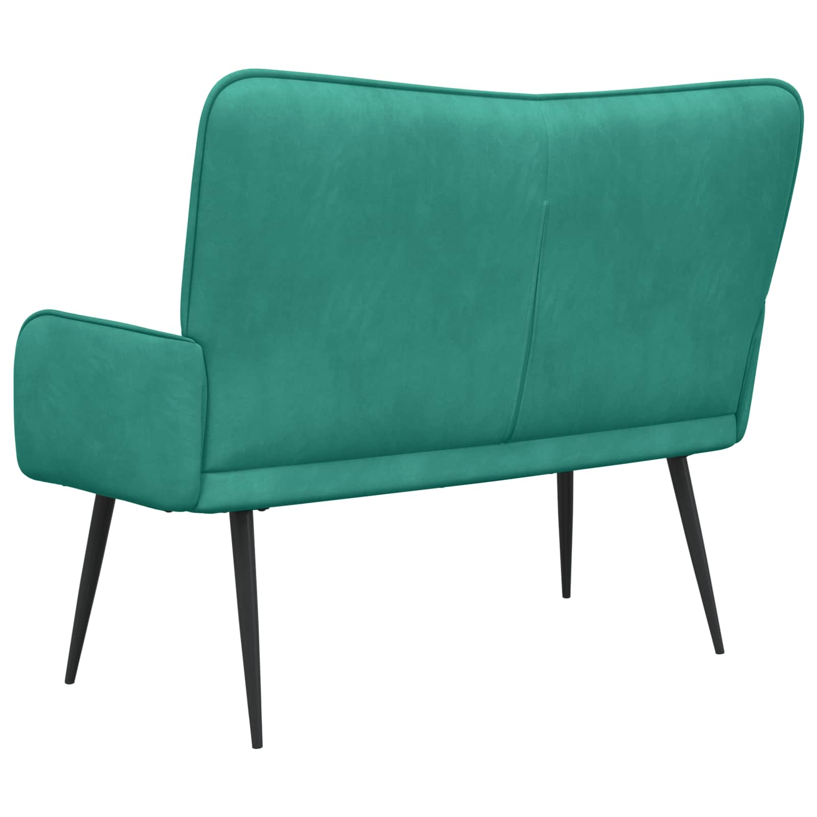 vidaXL Sofa dwuosobowa Turkusowy 115 x 61 x 87 cm Welur