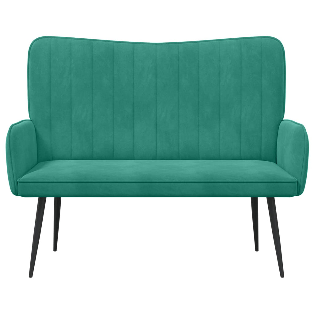 vidaXL Sofa dwuosobowa Turkusowy 115 x 61 x 87 cm Welur