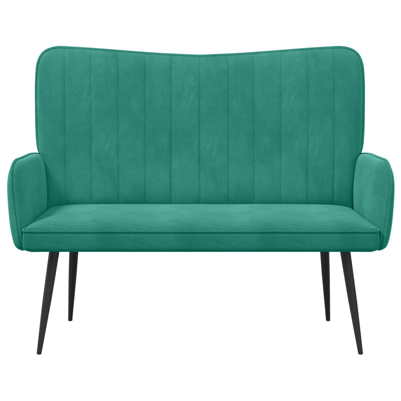 vidaXL Sofa dwuosobowa Turkusowy 115 x 61 x 87 cm Welur