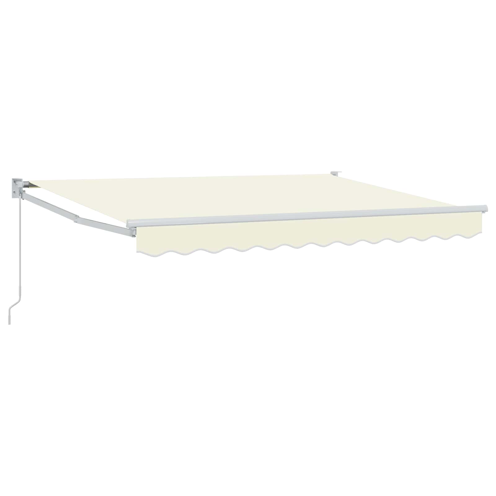 vidaXL Markiza wysuwana kremowy 3 x 2 m 100% Poliester i Aluminium