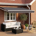 vidaXL Markiza wysuwana antracytowy 3 x 2 m 100% Poliester i Aluminium