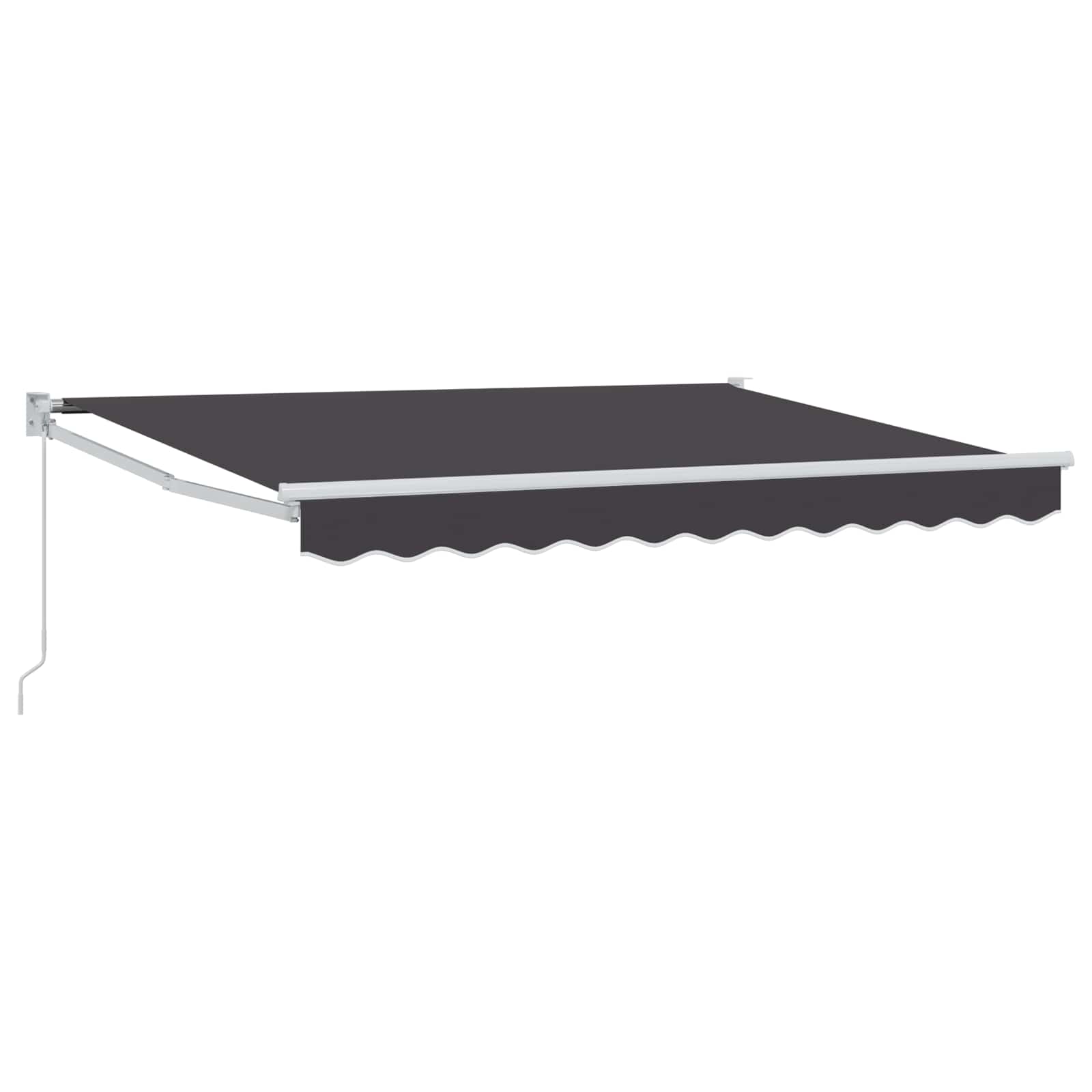 vidaXL Markiza wysuwana antracytowy 3 x 2 m 100% Poliester i Aluminium