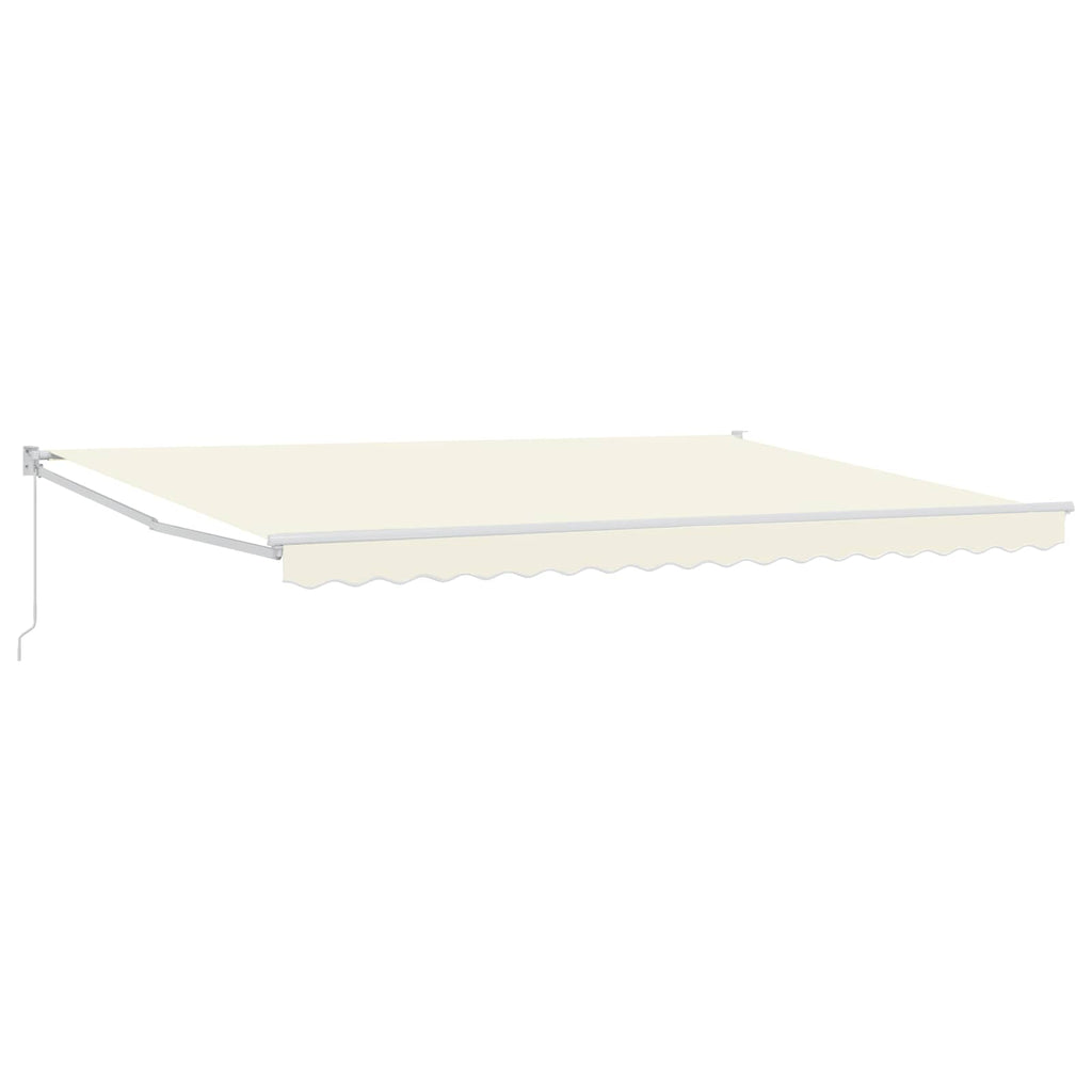 vidaXL Markiza wysuwana kremowy 4 x 2 m 100% Poliester i Aluminium