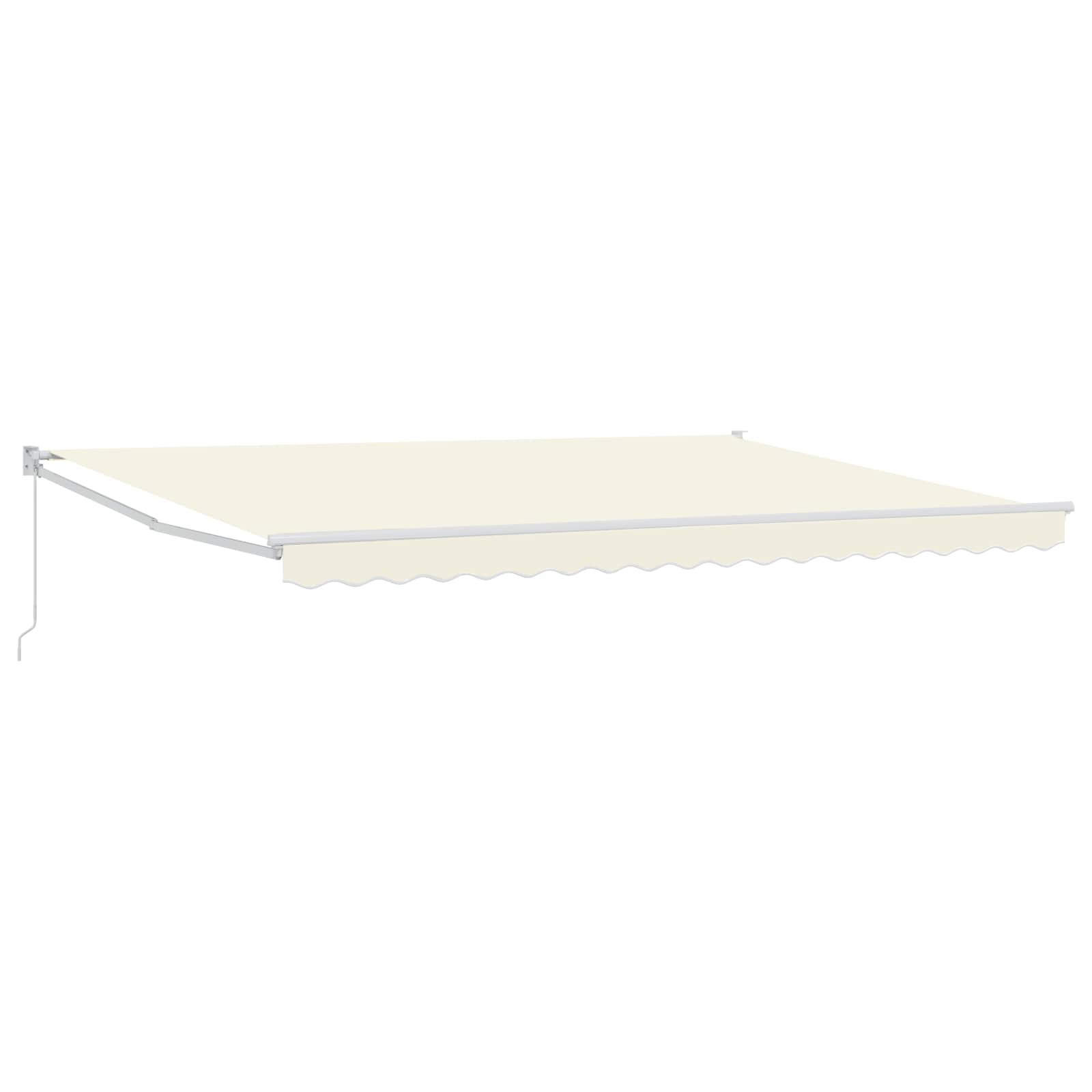 vidaXL Markiza wysuwana kremowy 4 x 2 m 100% Poliester i Aluminium