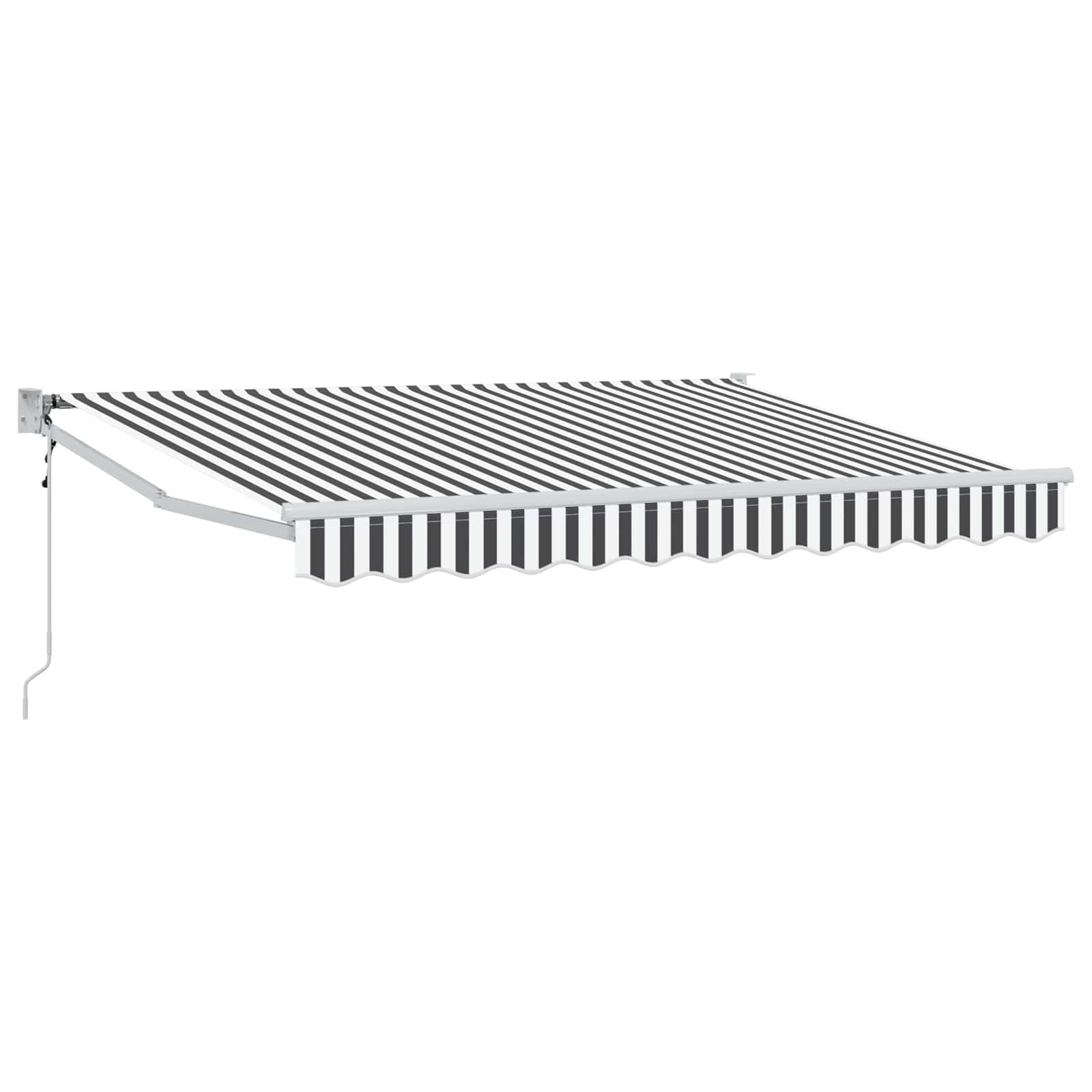 vidaXL Markiza Antracytowy i biały 2,5 x 2 m Poliester i Metal