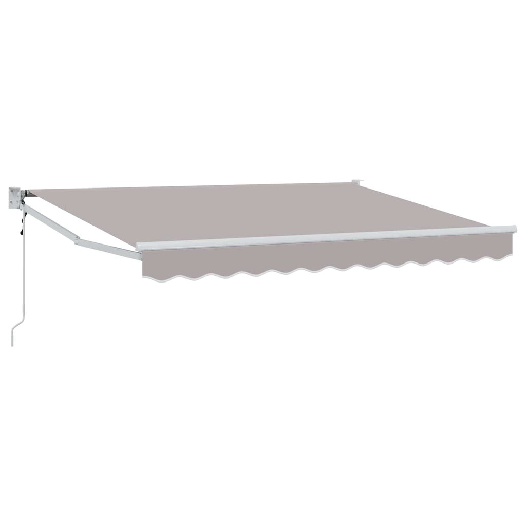 vidaXL Markiza wysuwana jasnoszary 2,5 x 2 m Poliester i Metal