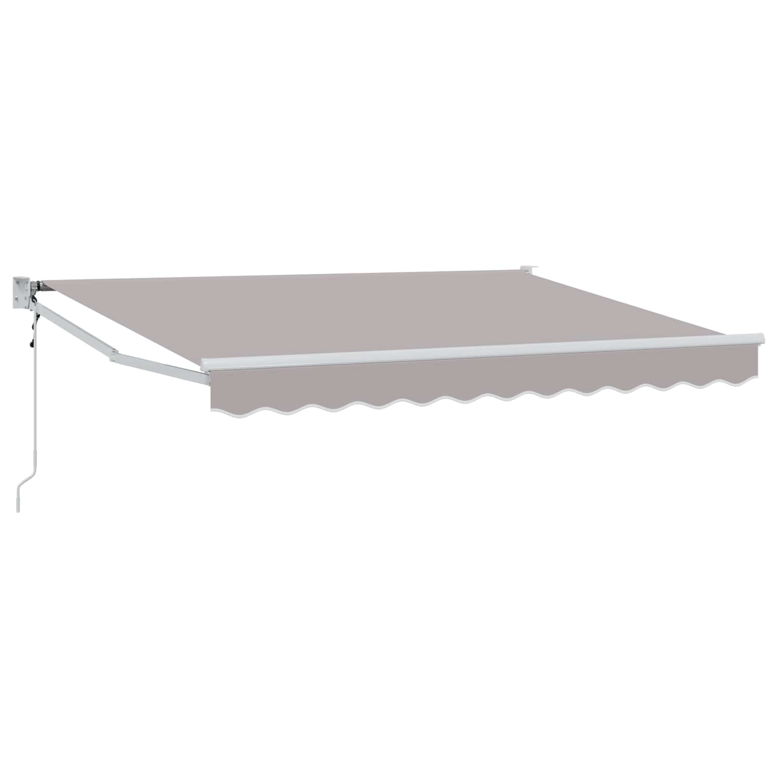 vidaXL Markiza wysuwana jasnoszary 2,5 x 2 m Poliester i Metal