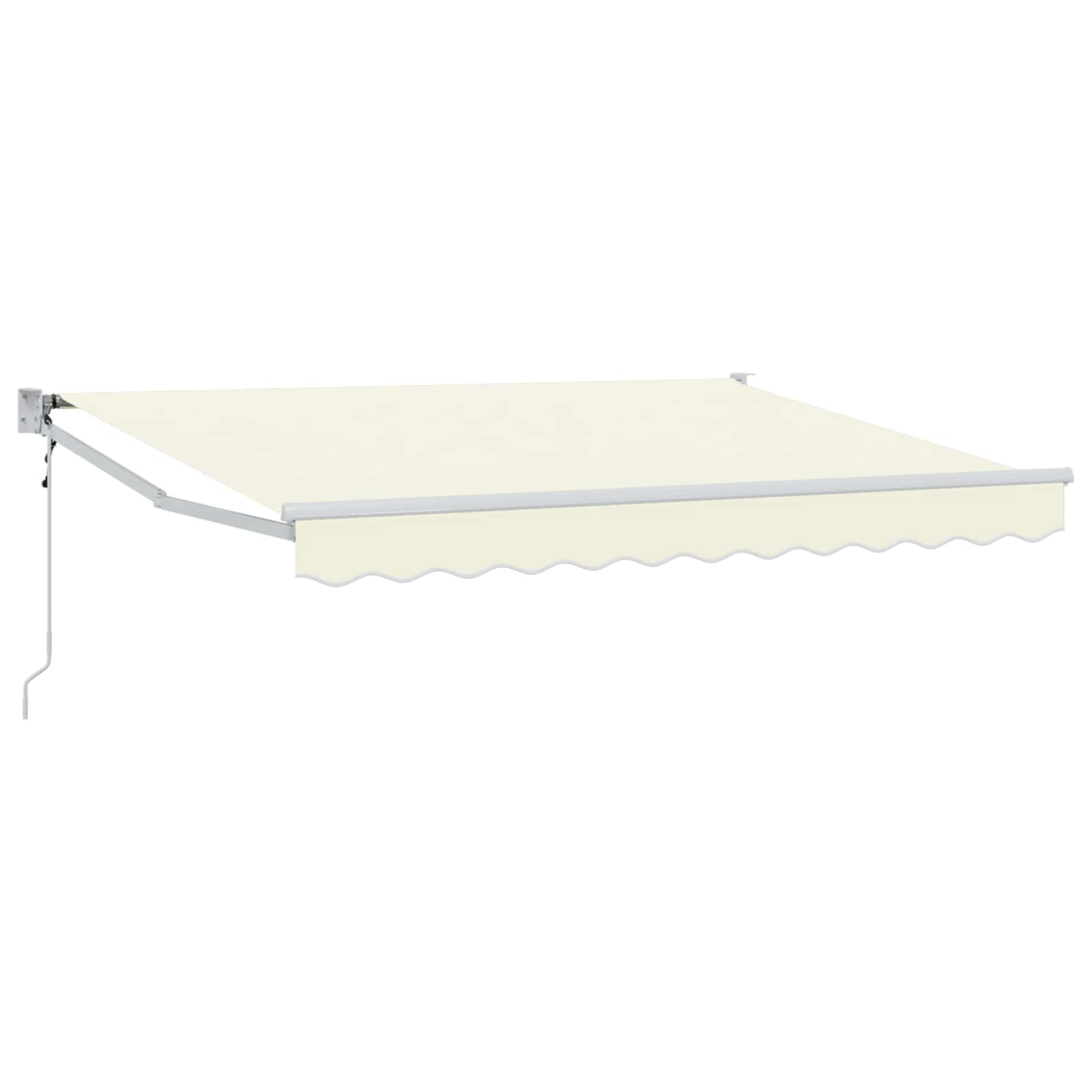 vidaXL Markiza kremowy 3,5 x 2 m Poliester i Metal