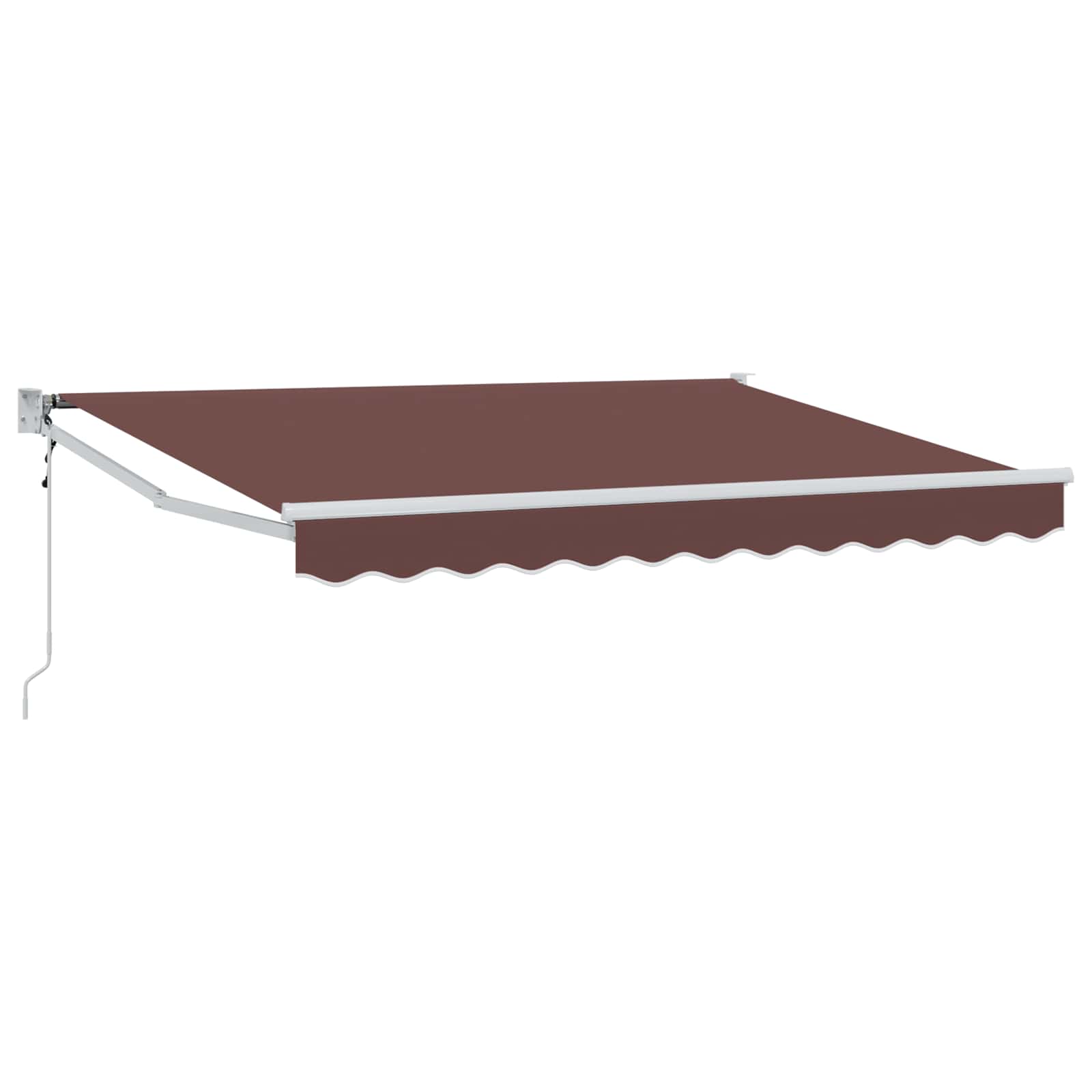 vidaXL Markiza brązowy 3,5 x 2 m Poliester i Metal