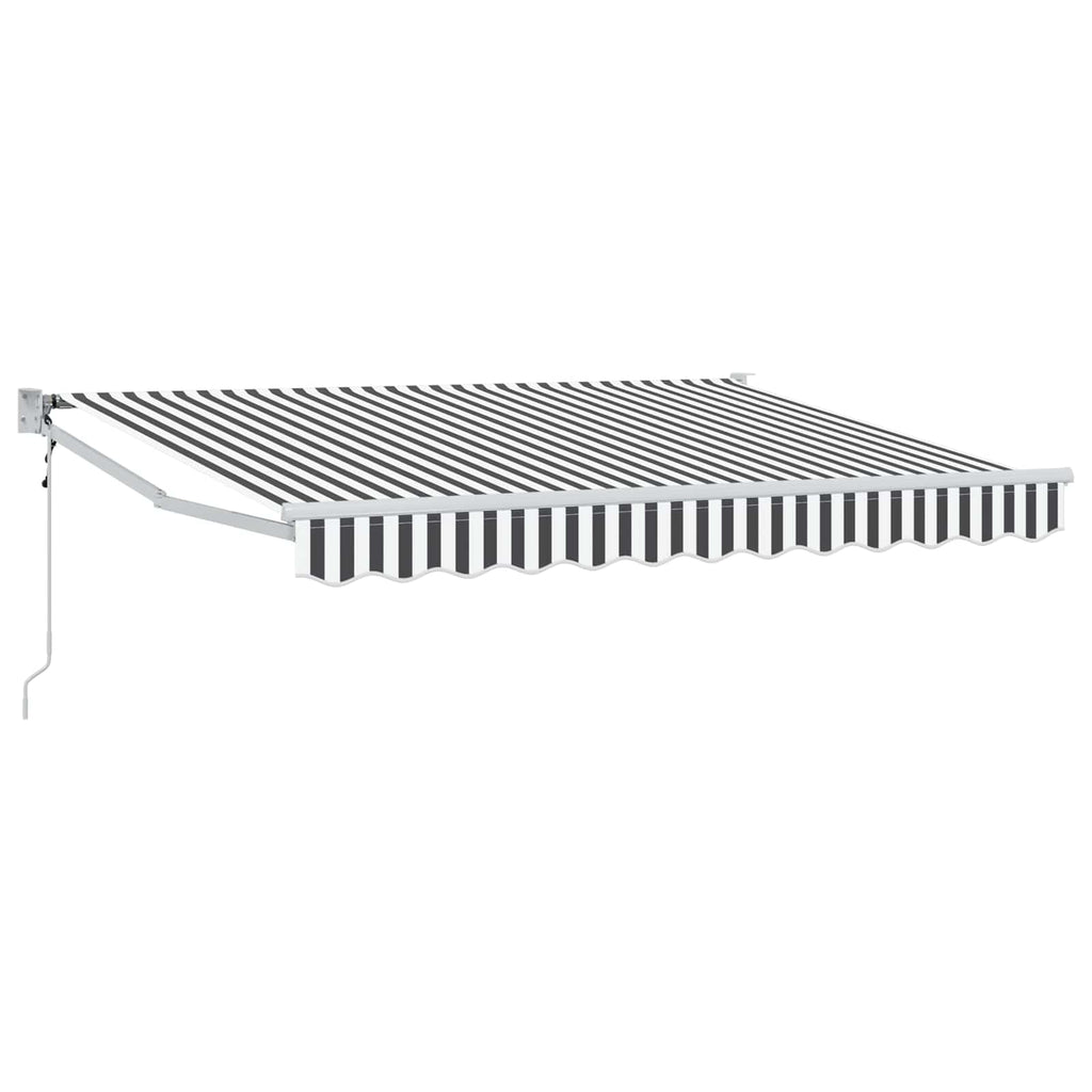 vidaXL Markiza Antracytowy i biały 3,5 x 2 m Poliester i Metal