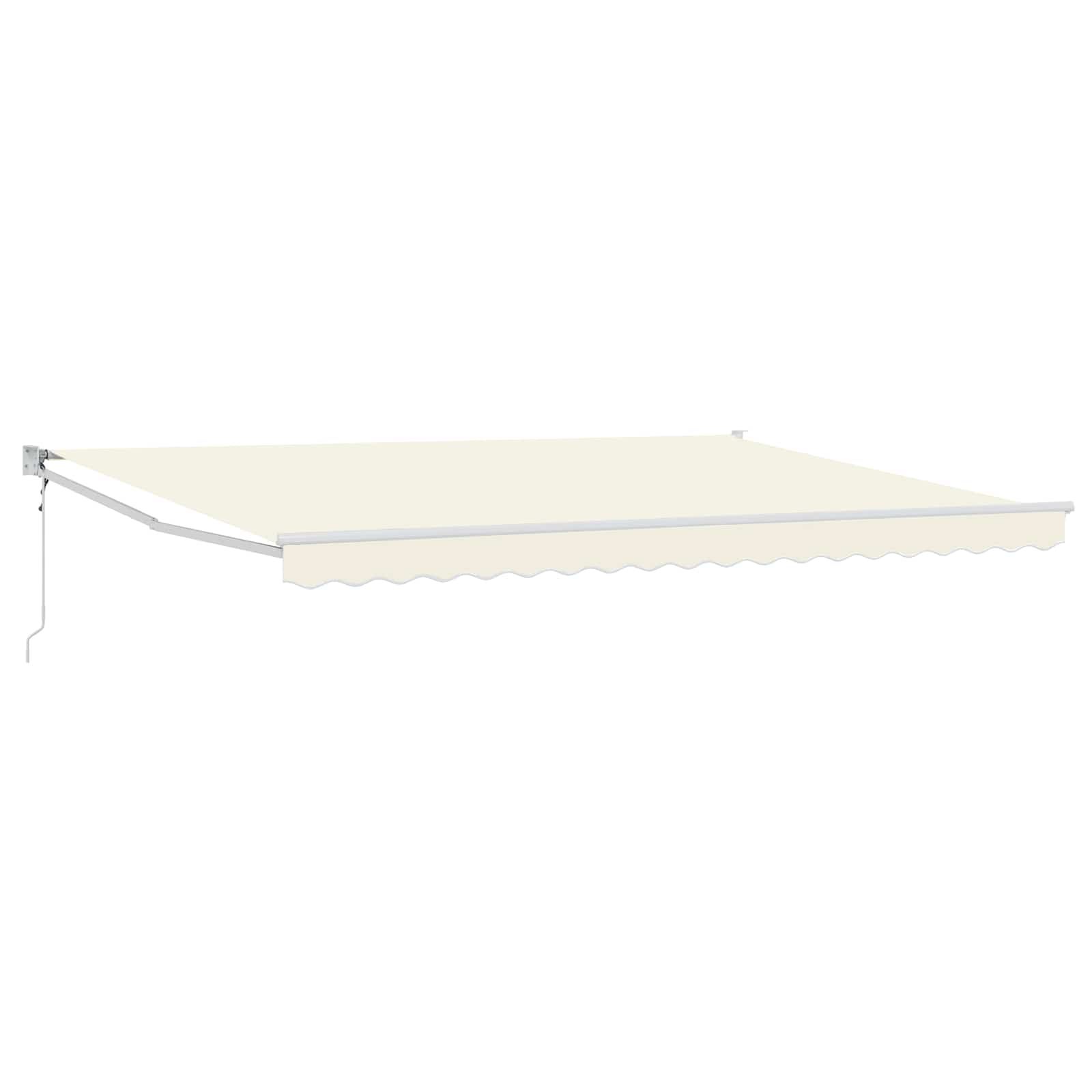 vidaXL Markiza kremowy 4 x 2 m Poliester i Metal