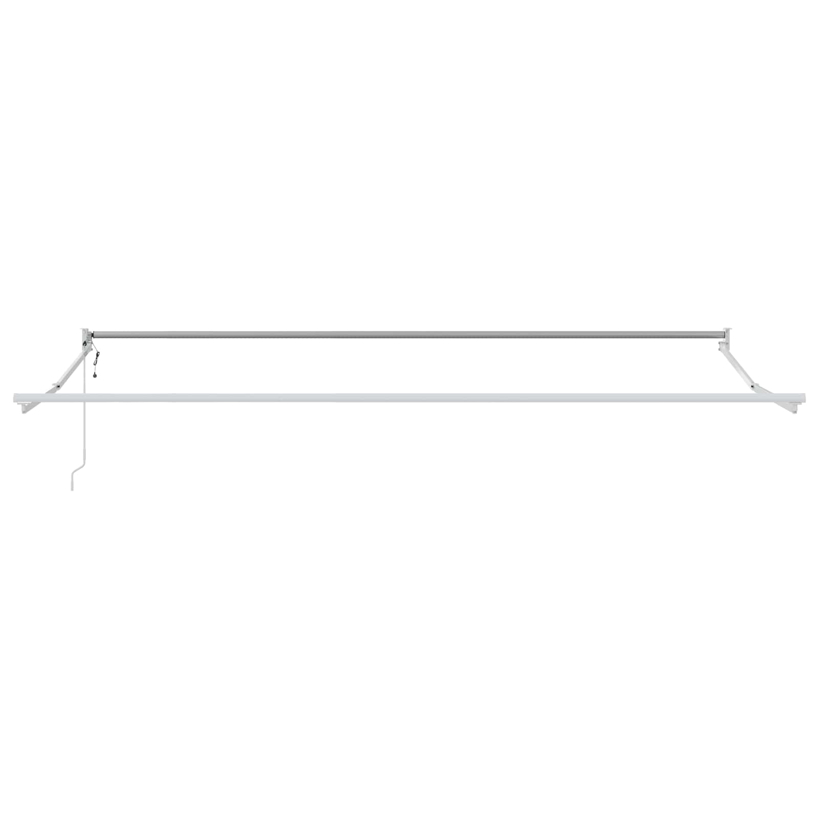vidaXL Markiza kremowy 4 x 2 m Poliester i Metal