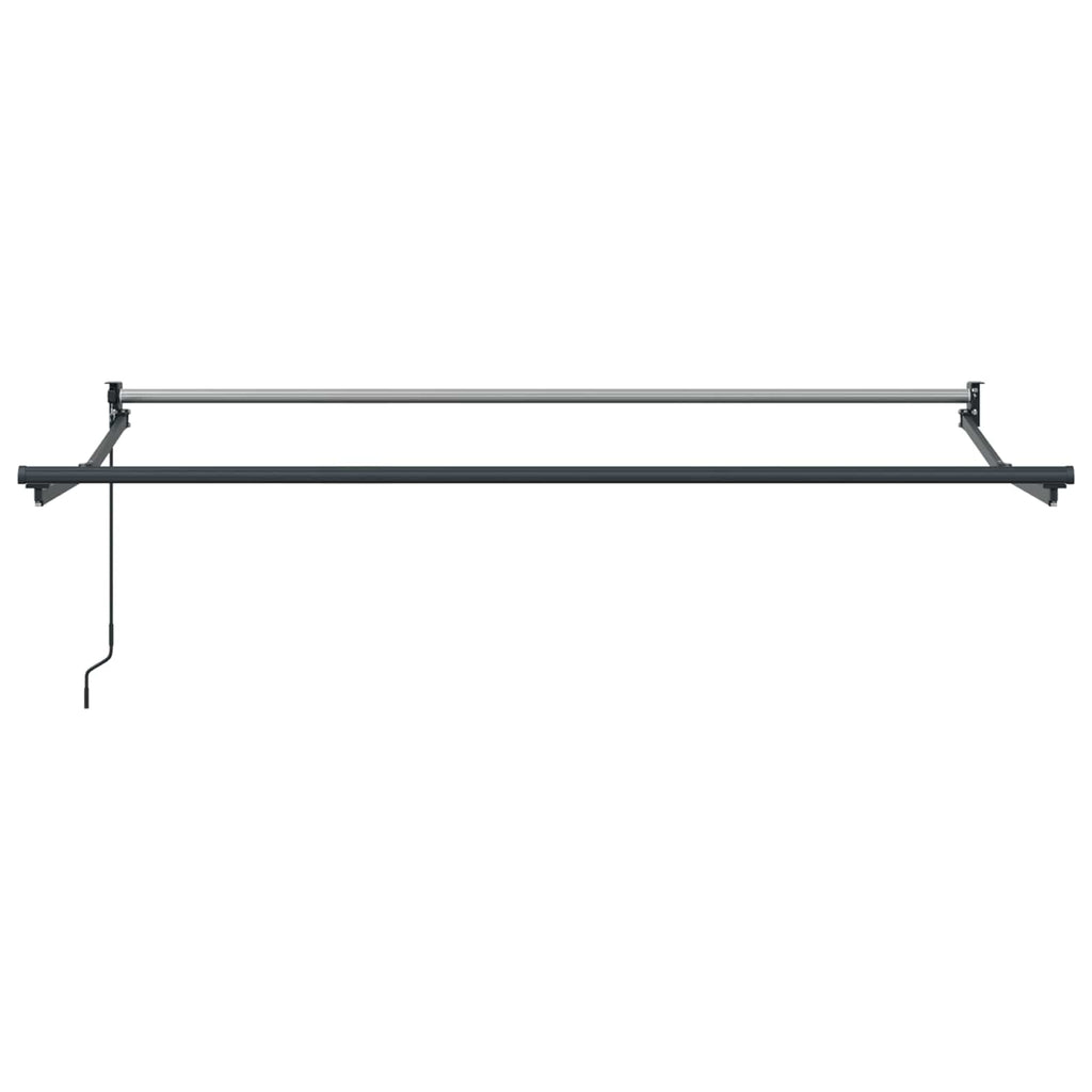 vidaXL Markiza wysuwana żółto-biały 3 x 2 m 100% Poliester i Aluminium