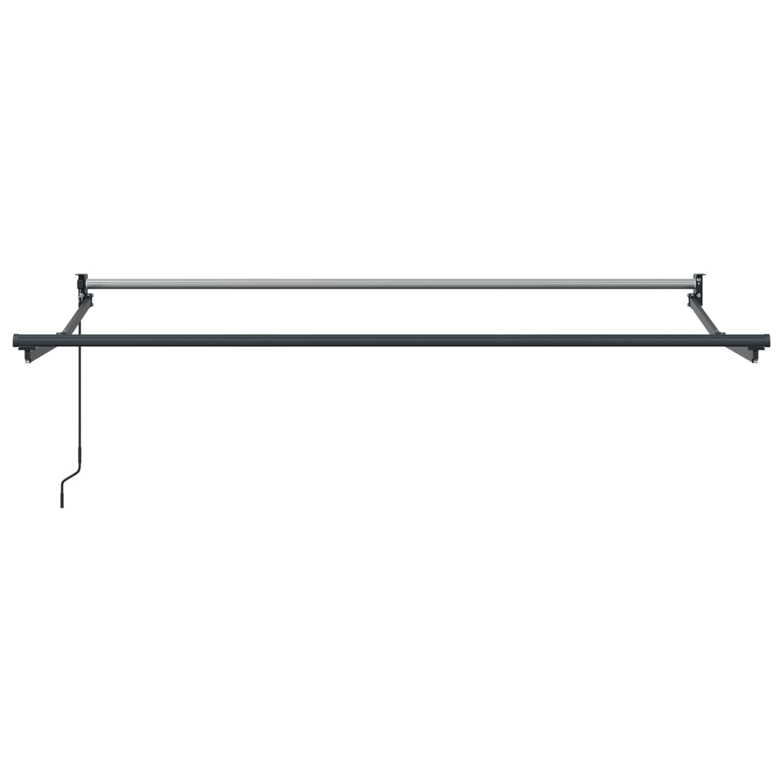 vidaXL Markiza wysuwana żółto-biały 3 x 2 m 100% Poliester i Aluminium