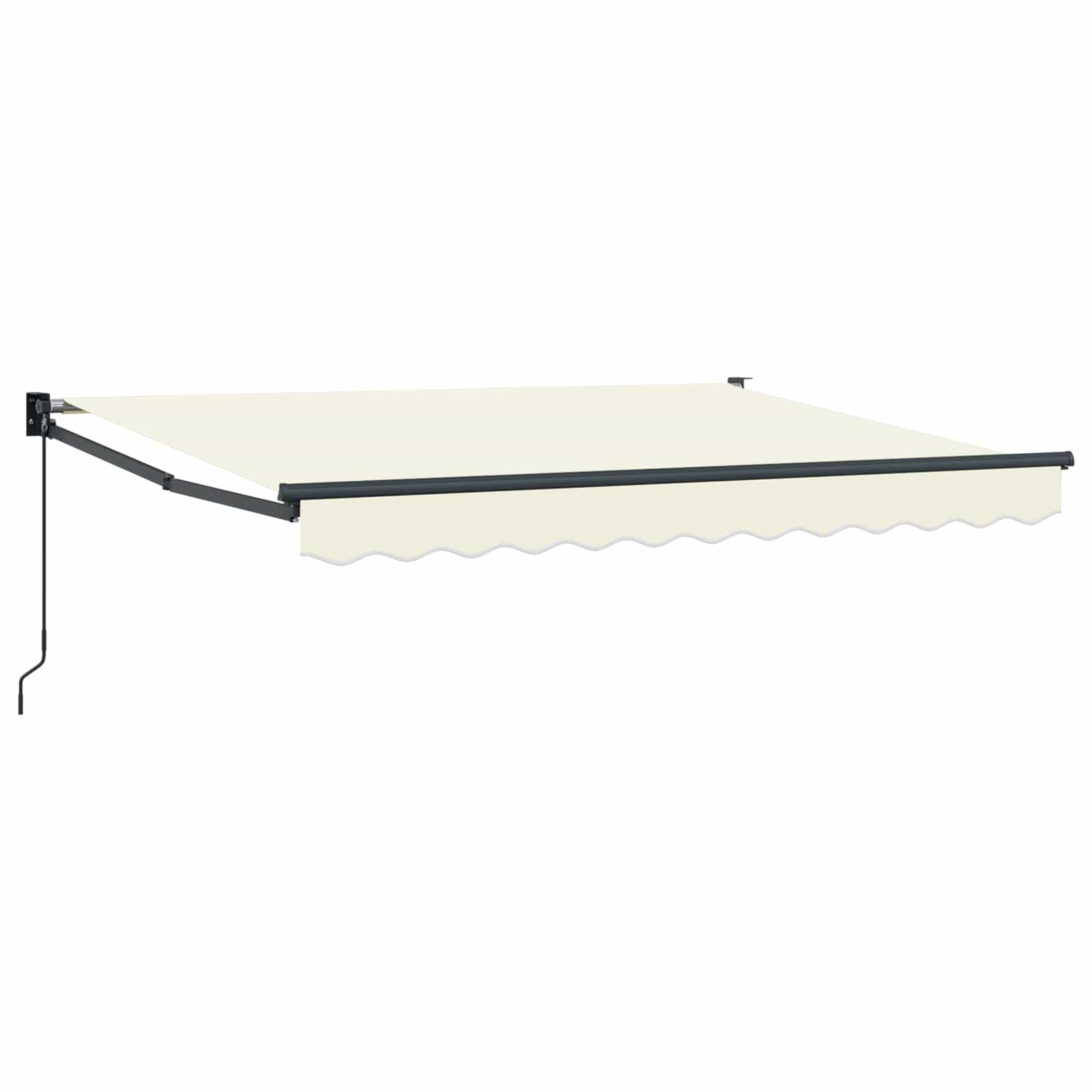 vidaXL Markiza wysuwana kremowy 3,5 x 2 m 100% Poliester i Aluminium