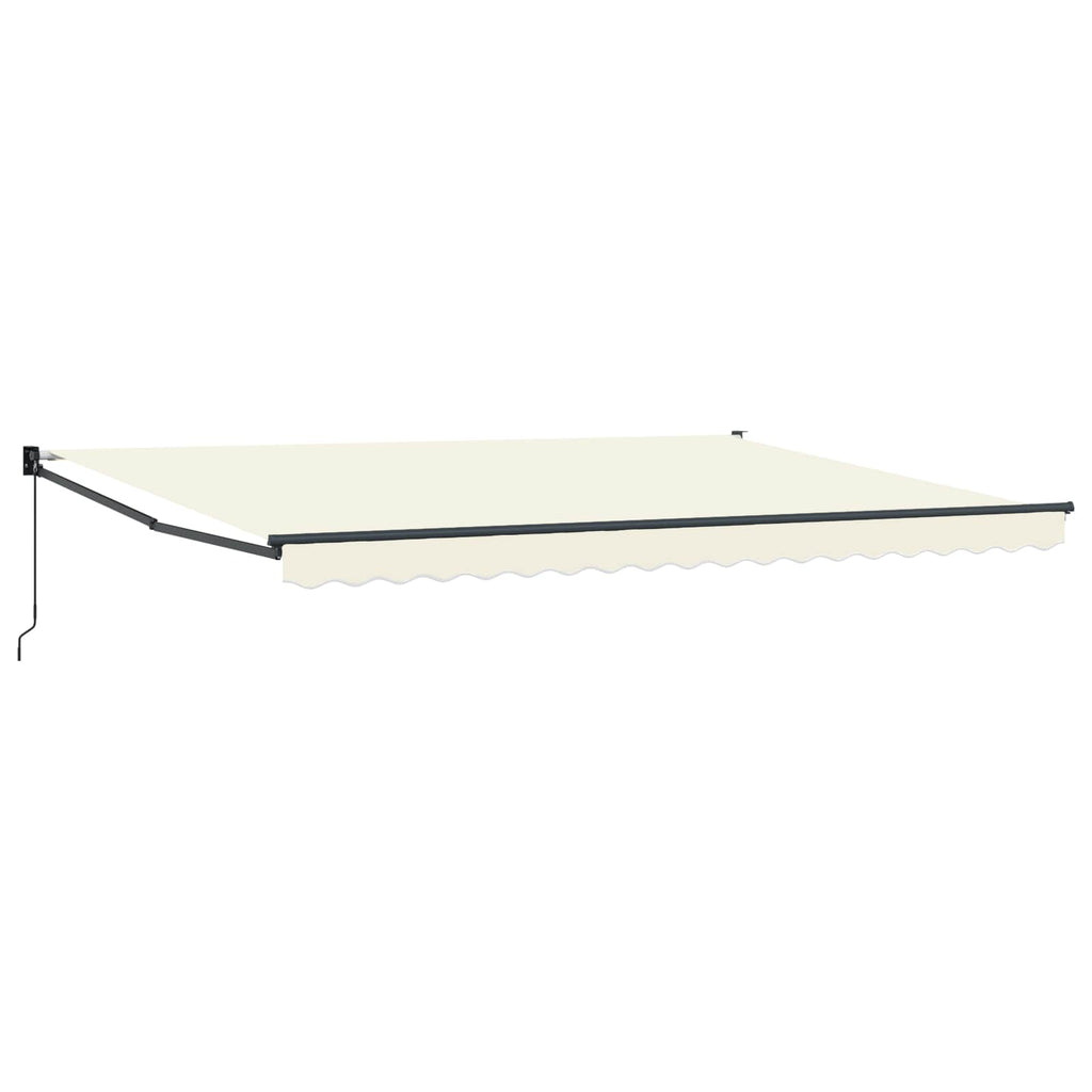 vidaXL Markiza wysuwana kremowy 4 x 2 m Poliester i aluminium