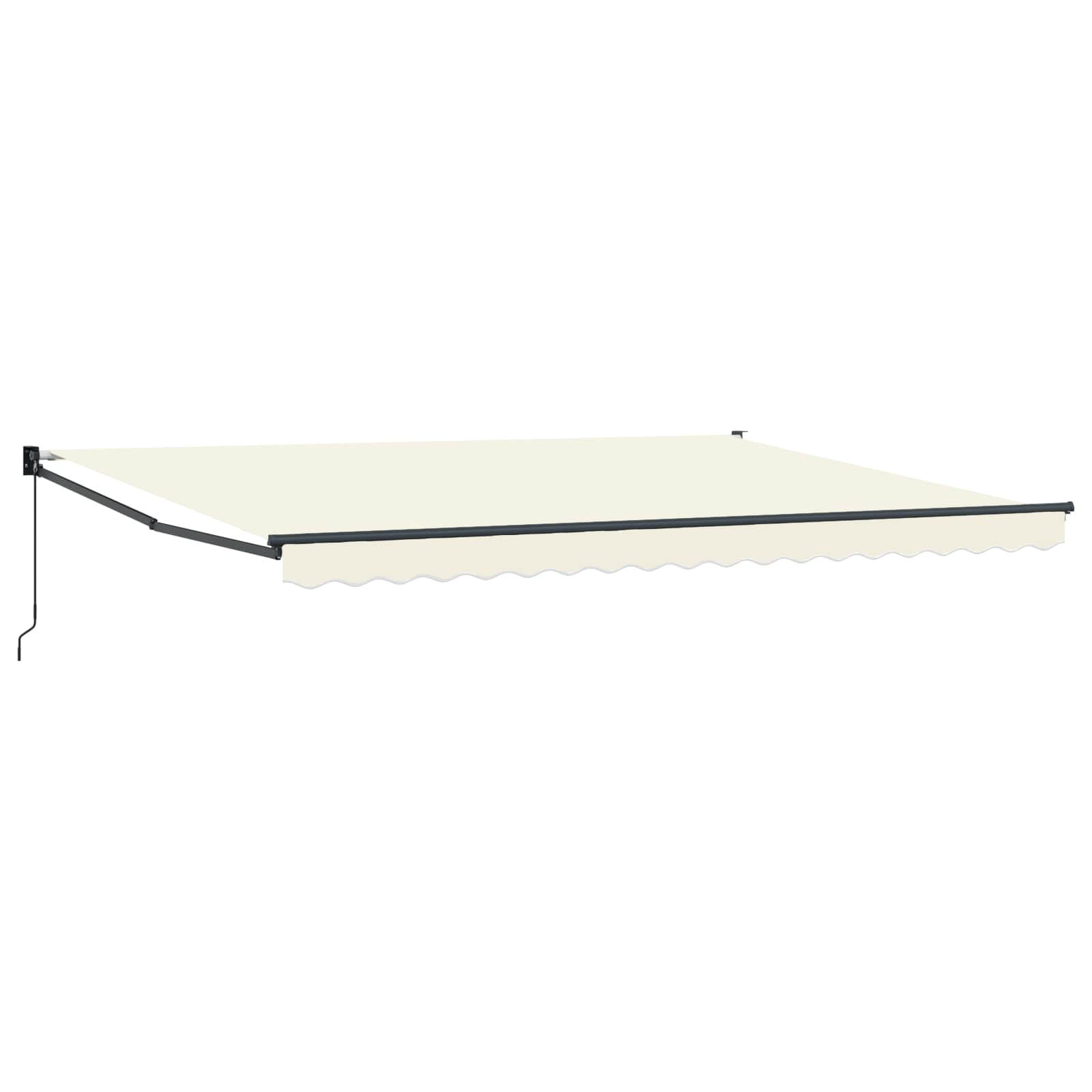 vidaXL Markiza wysuwana kremowy 4 x 2 m Poliester i aluminium