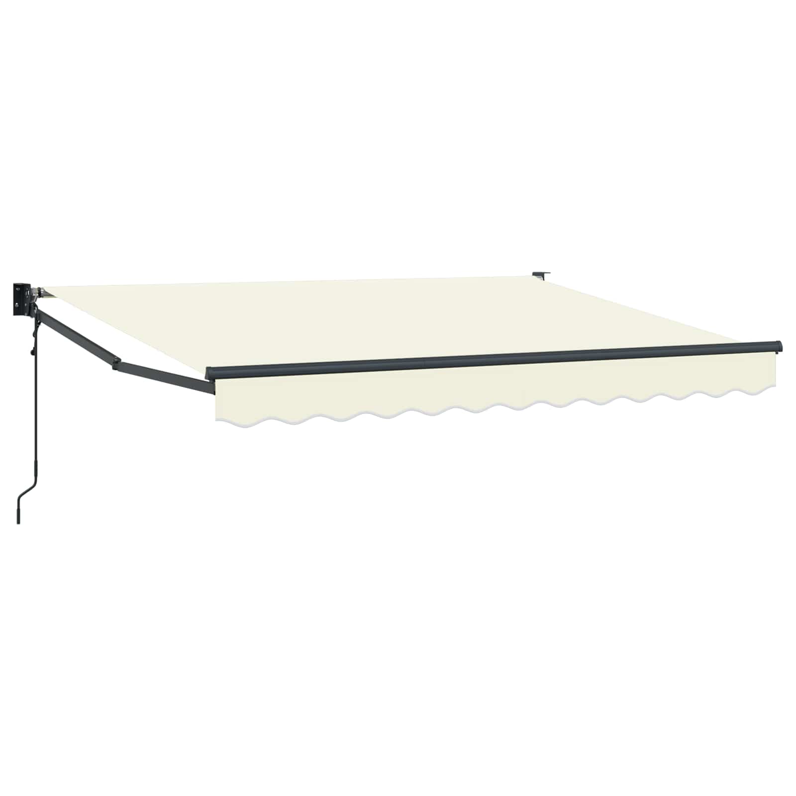 vidaXL Markiza kremowy 3,5 x 2 m Poliester i Metal