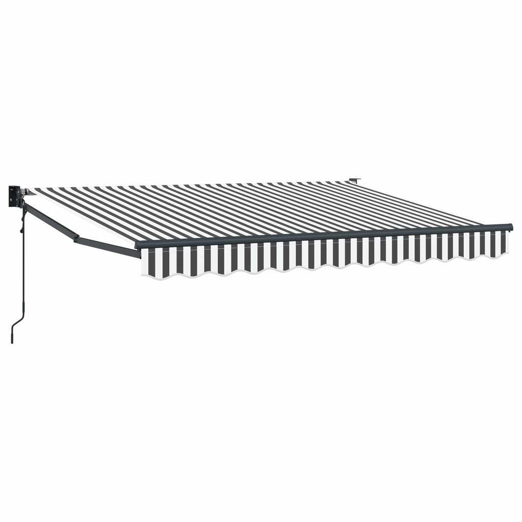 vidaXL Markiza Antracytowy i biały 3,5 x 2 m Poliester i Metal