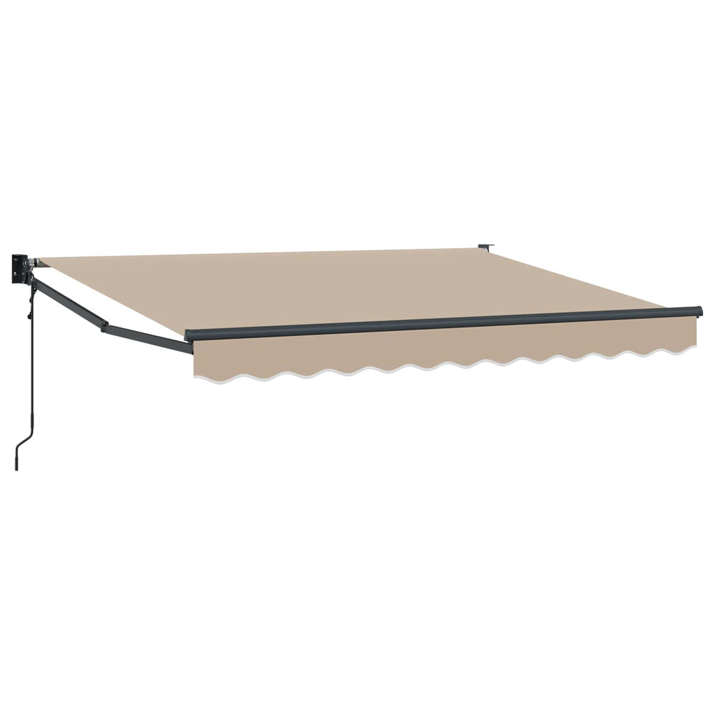 vidaXL Markiza Beżowy 3,5 x 2 m Poliester i Metal