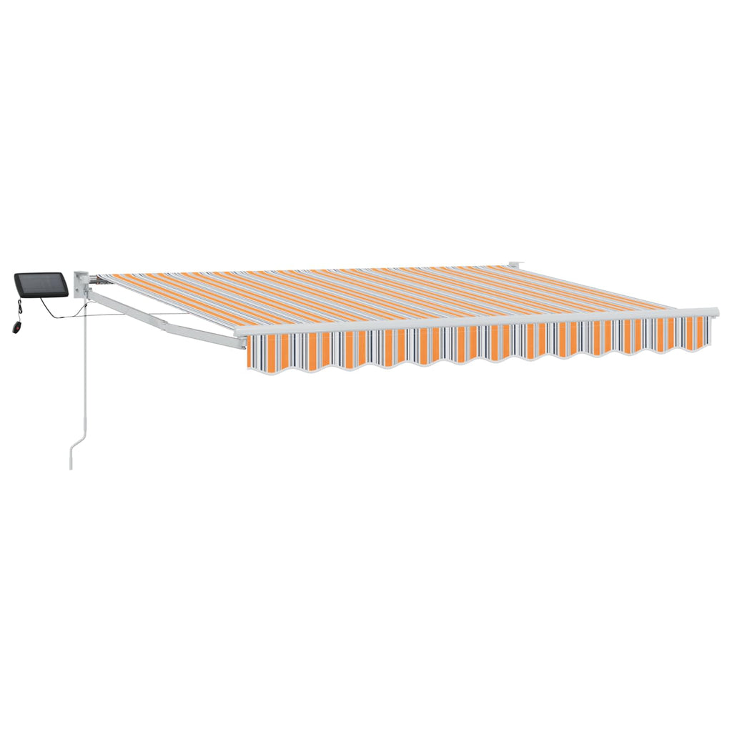 vidaXL Markiza ręczna z LEDami 3 x 2,5 m 100% Poliester i Aluminium