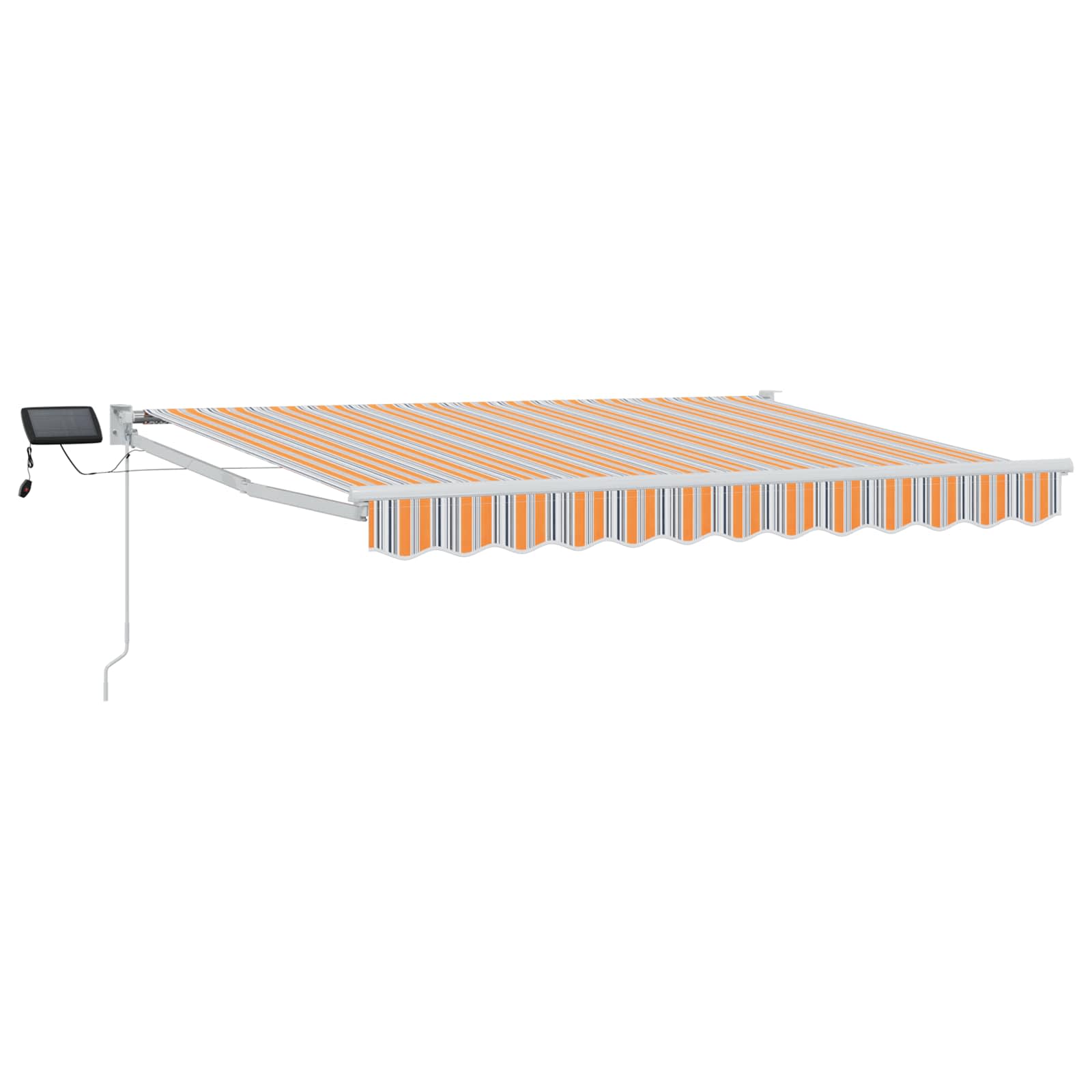 vidaXL Markiza ręczna z LEDami 3 x 2,5 m 100% Poliester i Aluminium