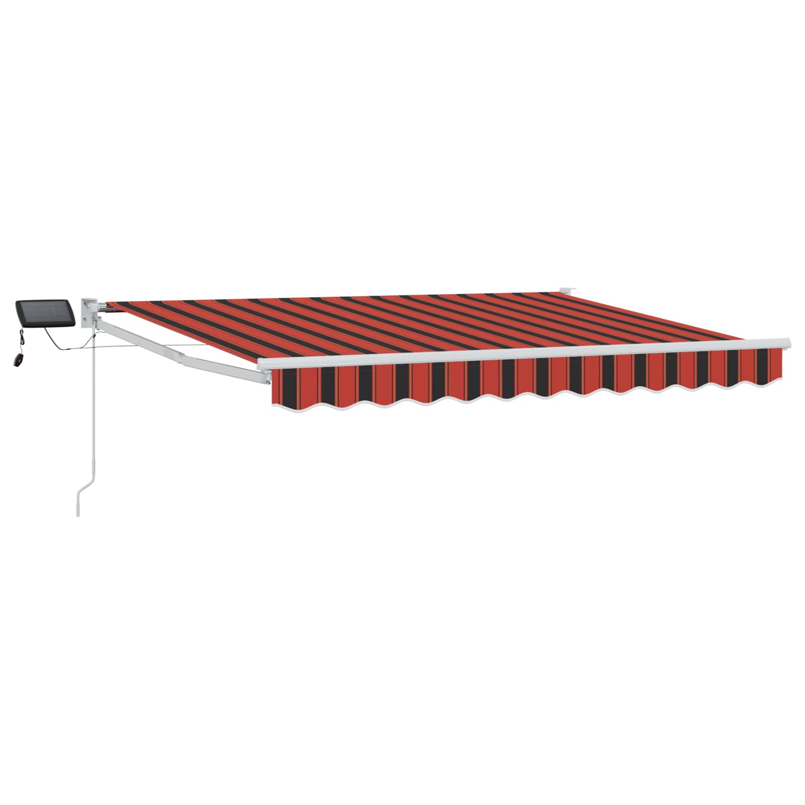 vidaXL Markiza ręczna z LEDami 3,5 x 2,5 m 100% Poliester i Aluminium