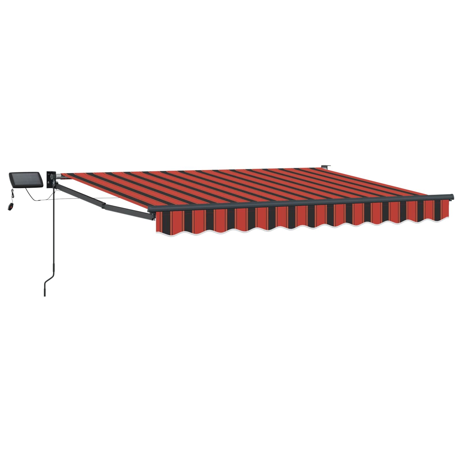 vidaXL Markiza ręczna z LEDami 3 x 2,5 m 100% Poliester i Aluminium