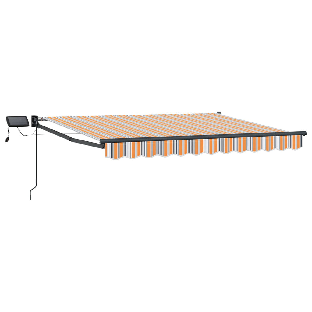 vidaXL Markiza ręczna z LEDami 3 x 2,5 m 100% Poliester i Aluminium