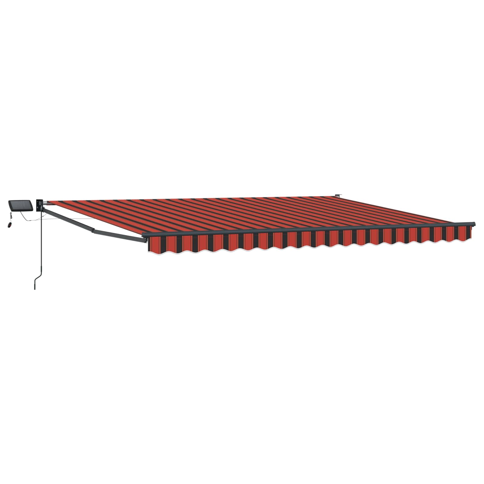 vidaXL Markiza ręczna z LEDami 4,5 × 3 m 100% Poliester i Aluminium