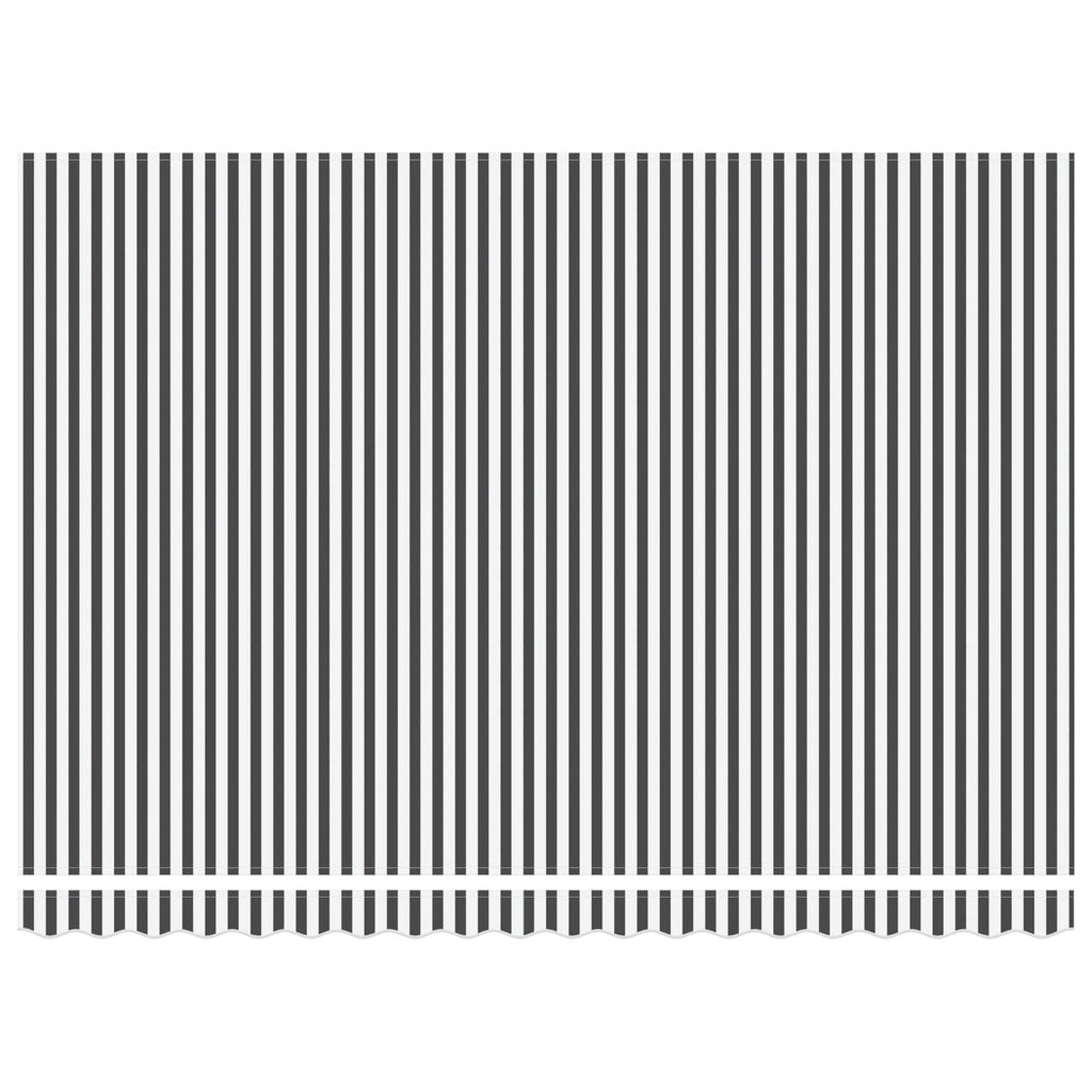 vidaXL Markiza ręczna z LEDami Antracytowy i biały 5 x 3 m