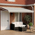 vidaXL Elektryczna Rozkładana Markiza Antracytowy i biały 5 x 3 m