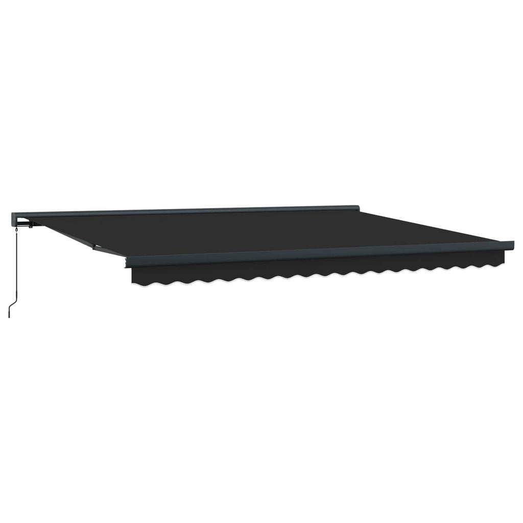 vidaXL Markiza wysuwana Antracytowy i szary 400 × 300 cm