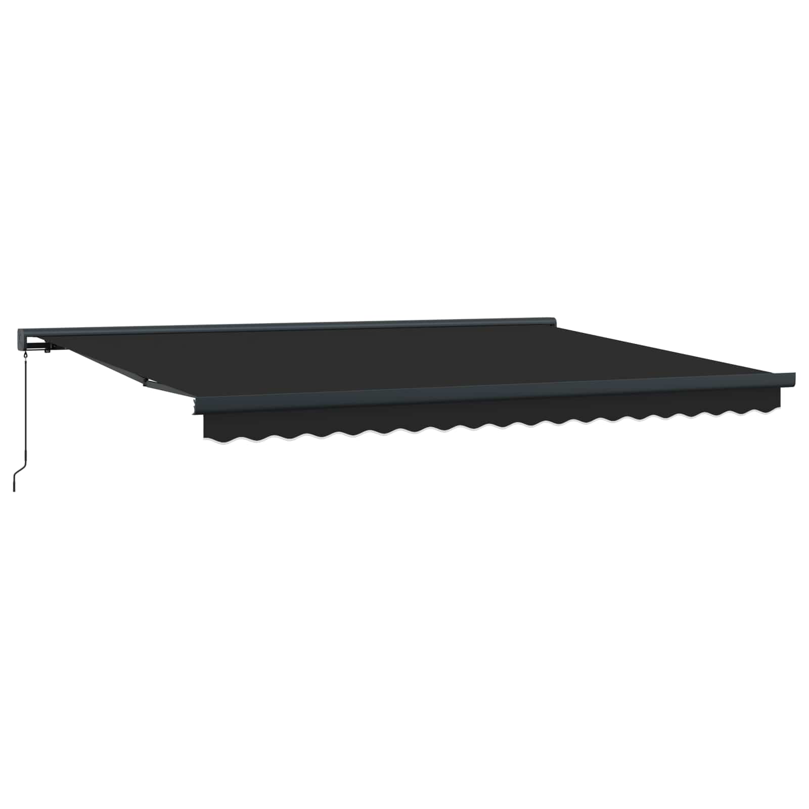 vidaXL Markiza wysuwana Antracytowy i szary 400 × 300 cm