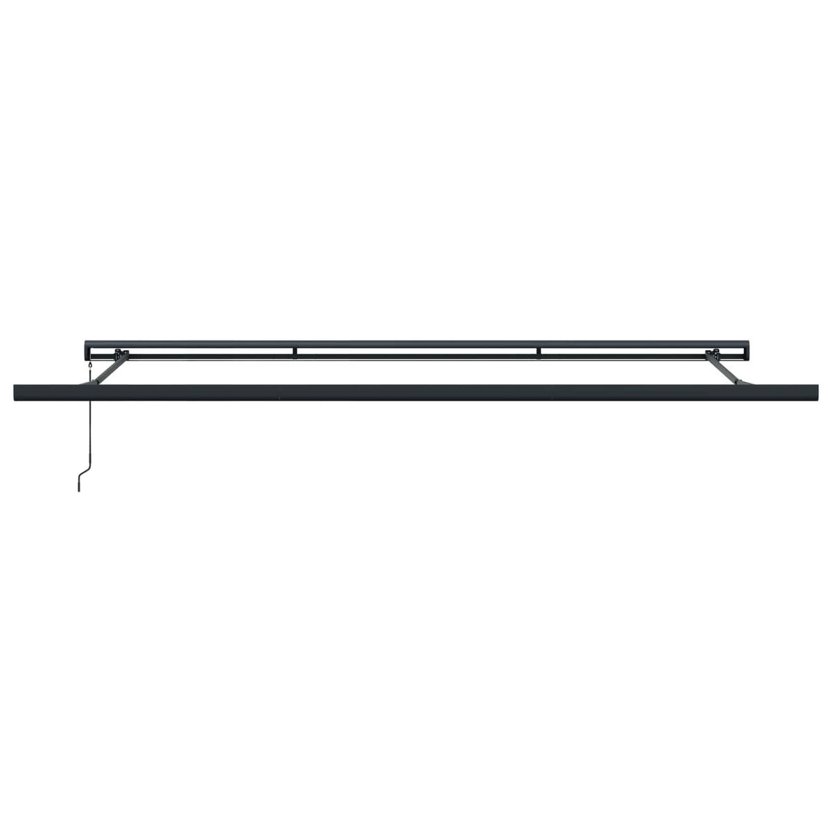 vidaXL Markiza wysuwana Żółty i Szary 400 × 300 cm Canvas i Aluminium