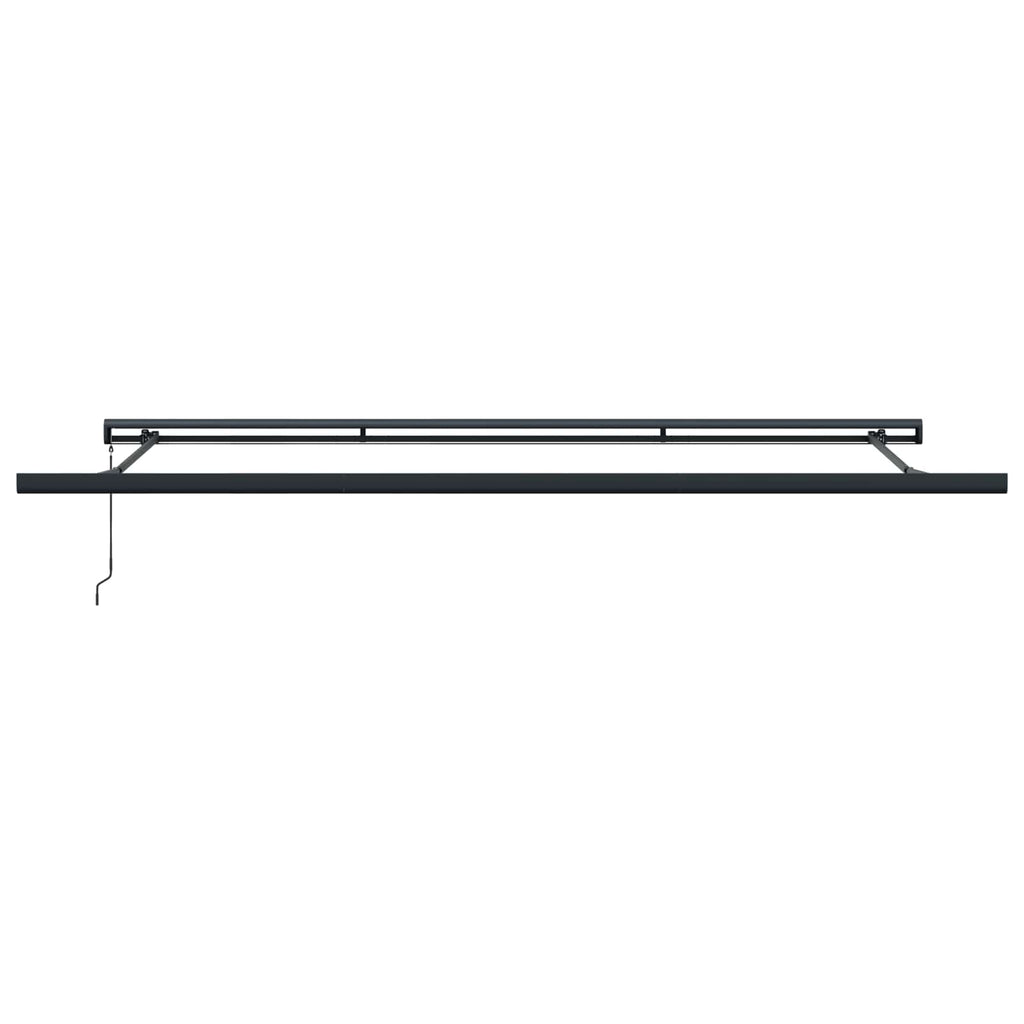 vidaXL Markiza zwijana Czarny 4 × 3 m Canvas i Aluminium