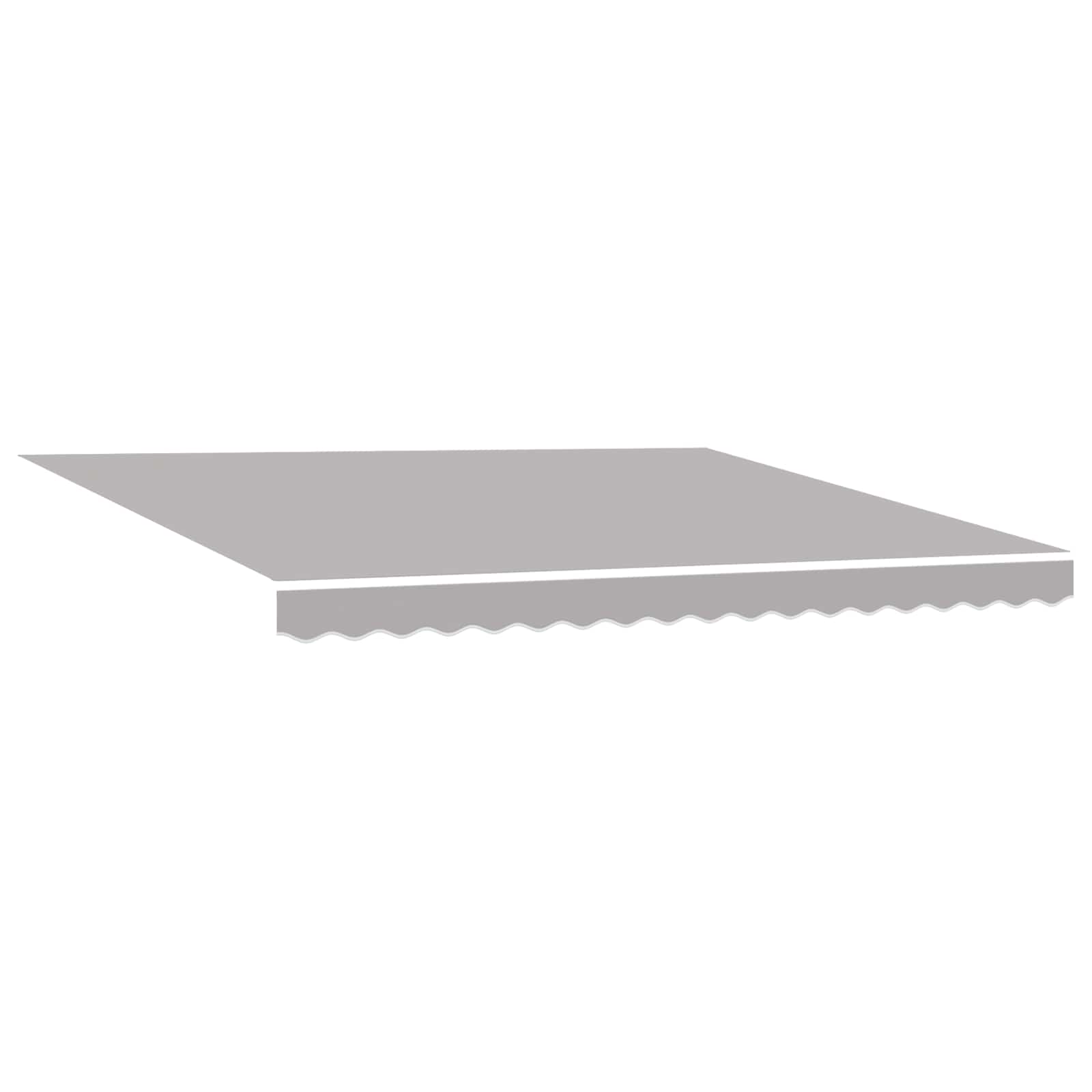 vidaXL Markiza wysuwana jasnoszary 4 × 3 m Canvas i Aluminium
