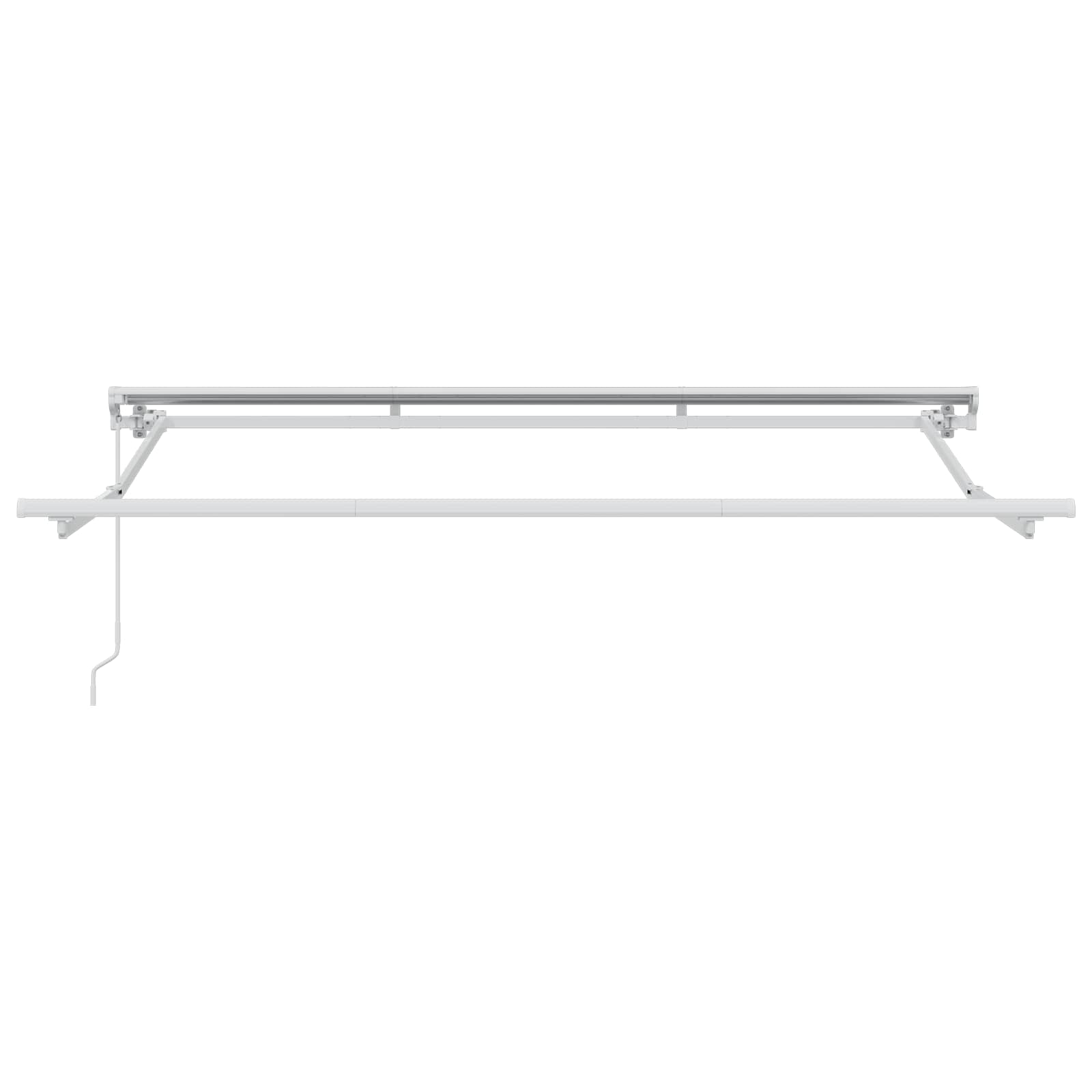 vidaXL Ręczna markiza zwijana Zielony i Żółty 3 x 2,5 m
