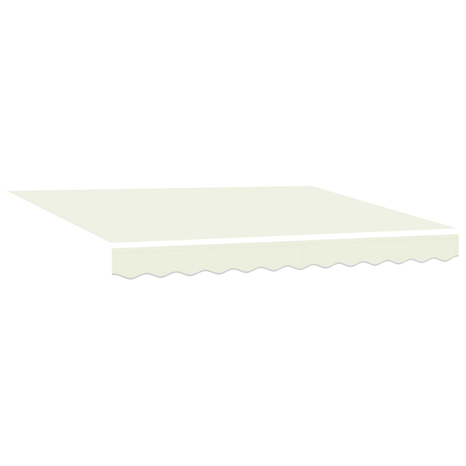 vidaXL Ręczna markiza zwijana kremowy 3 x 2 m Poliester z powłoką PU