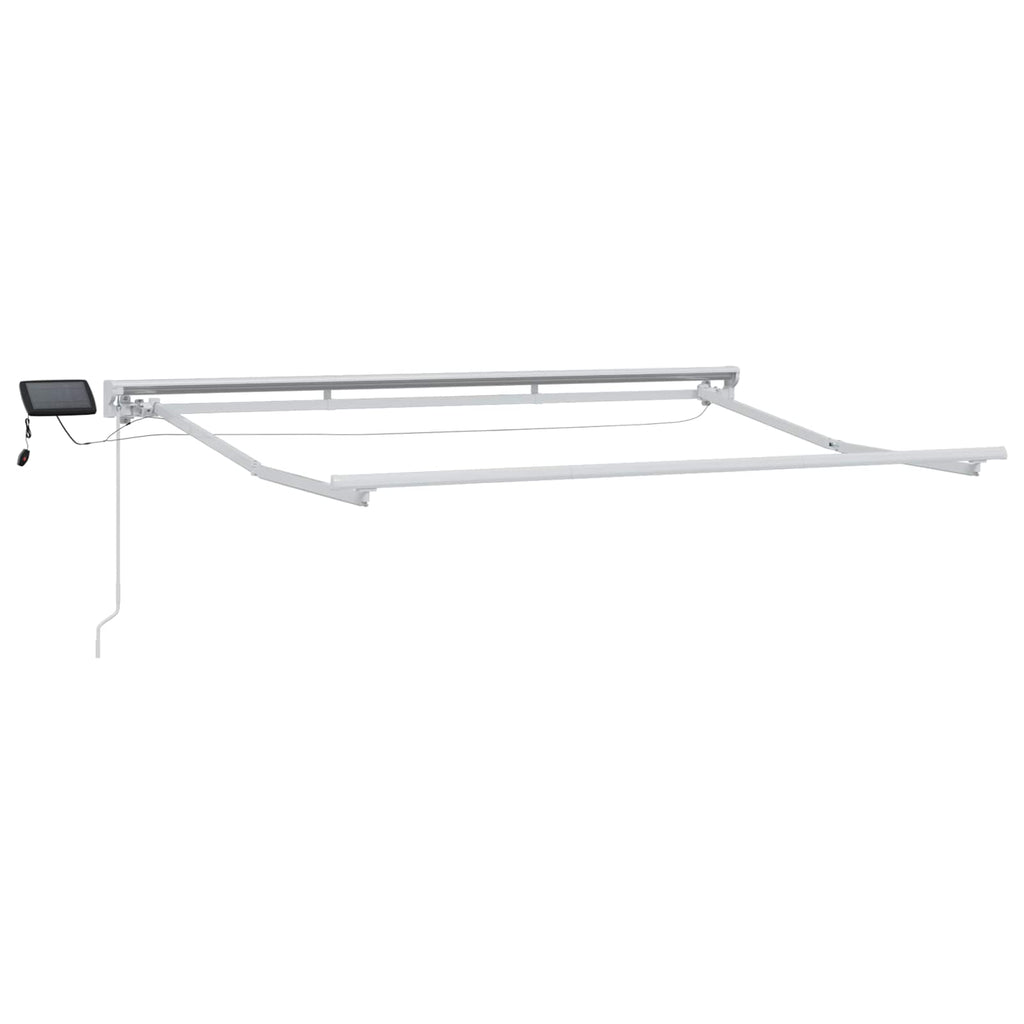 vidaXL Ręczny ramowy zewnętrzny markizowy z LED 3 x 2 m