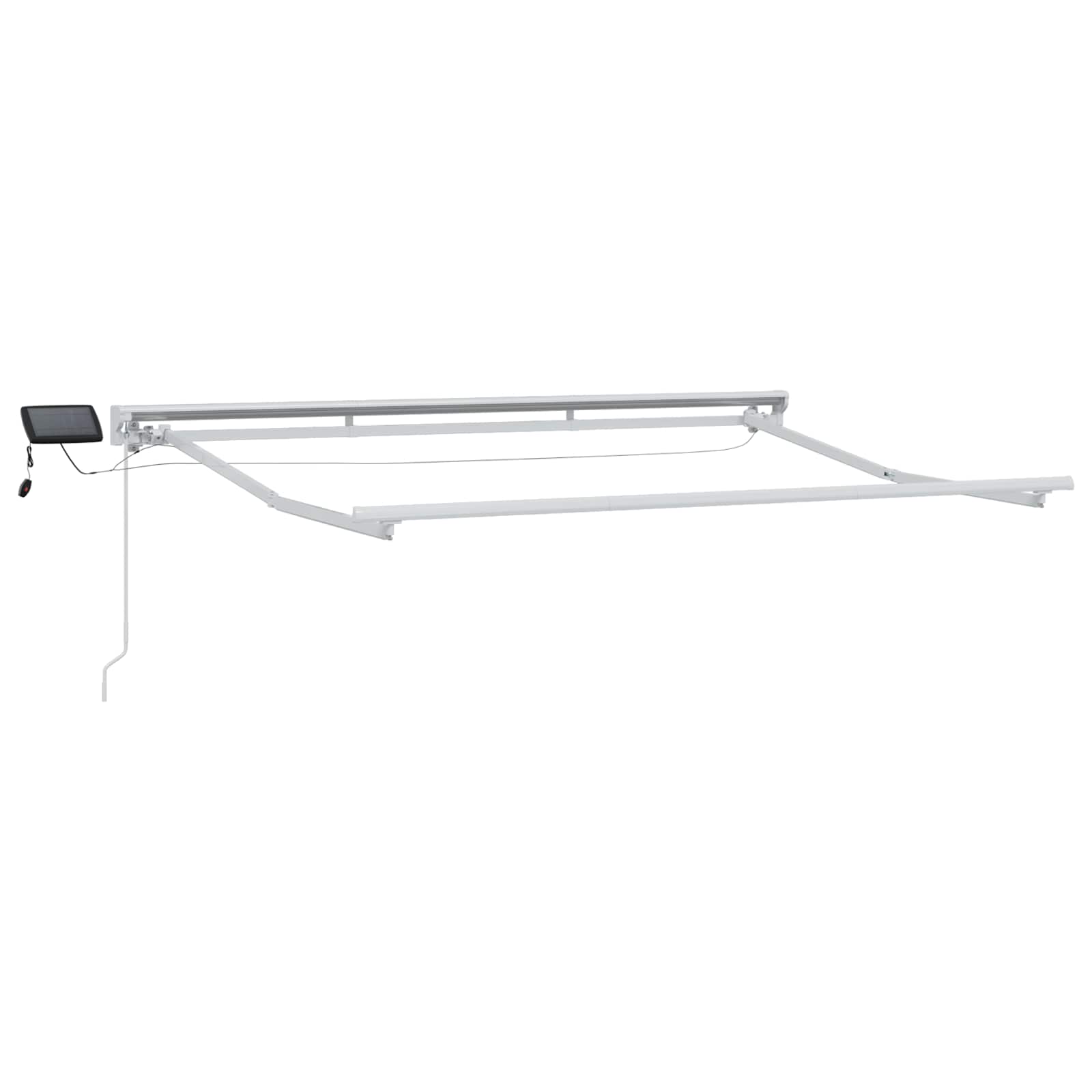 vidaXL Ręczny ramowy zewnętrzny markizowy z LED 3 x 2 m