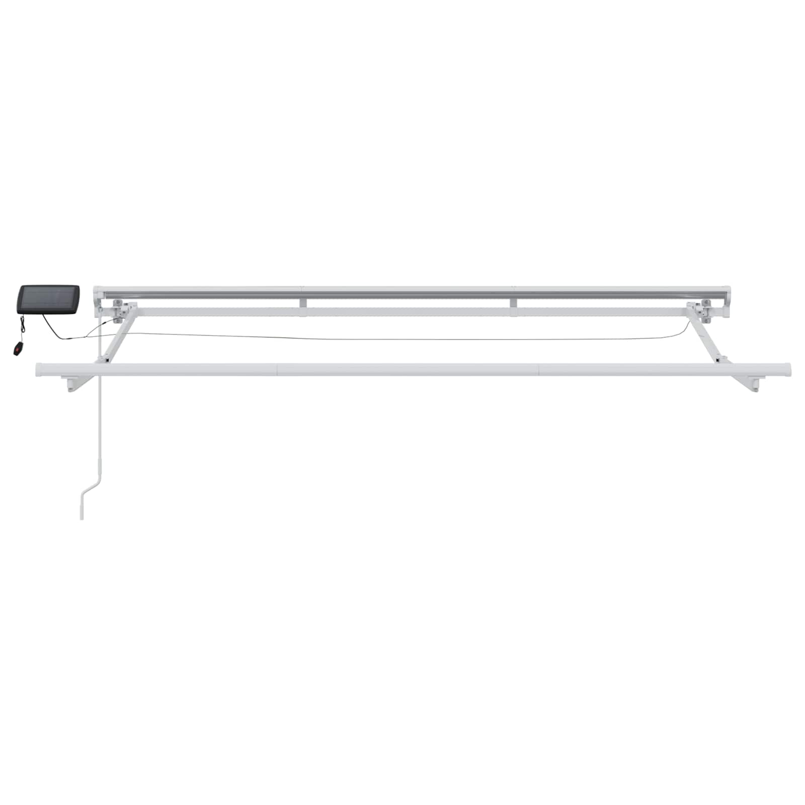 vidaXL Ręczny ramowy zewnętrzny markizowy z LED 3 x 2 m